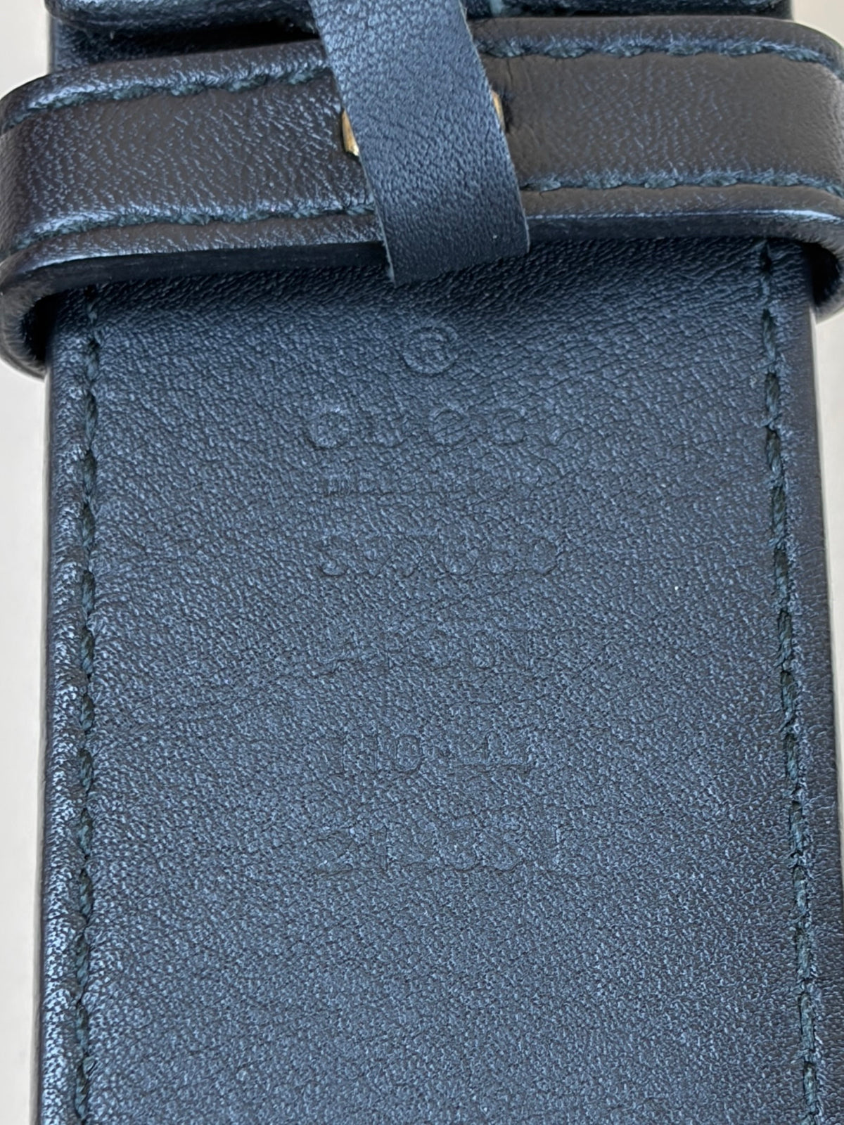 Gucci black leather gg marmont wide belt 40mm