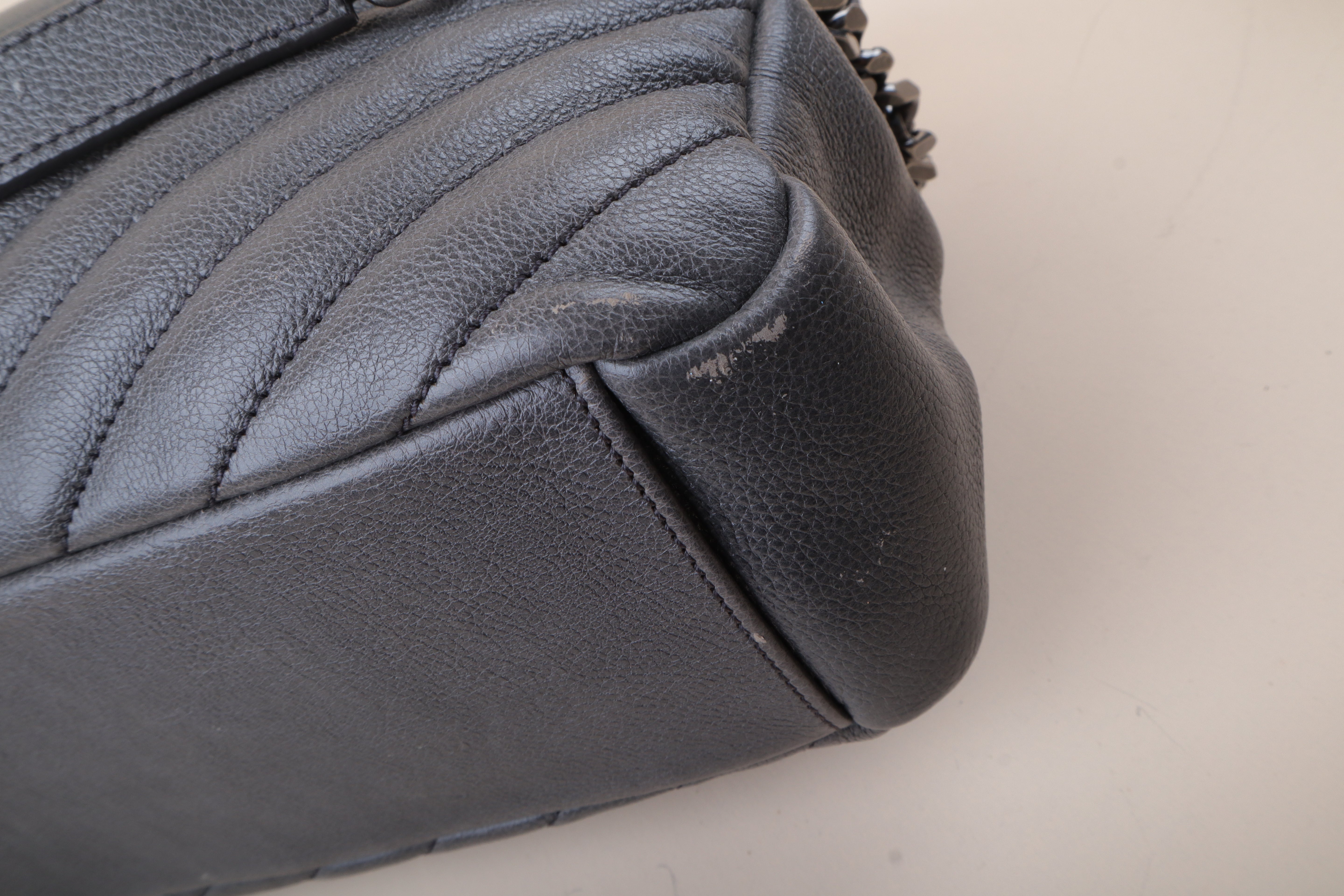 YSL gray College Bag