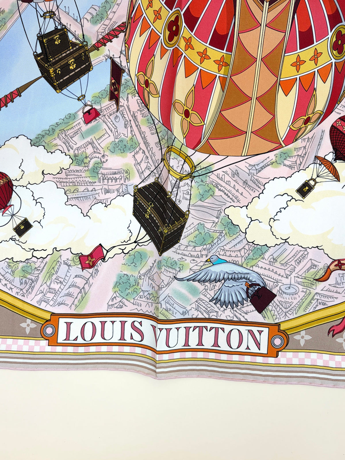 Louis Vuitton dune from the cloud square silk scarf