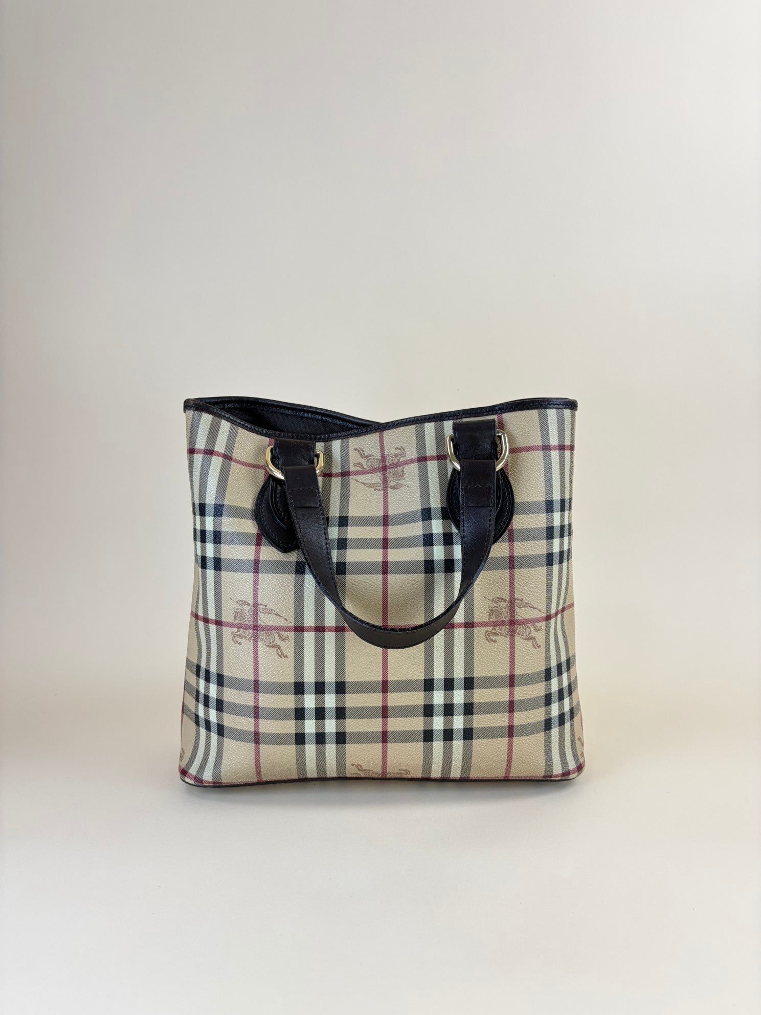 Burberry Haymarket Check Coated Canvas Onslow Tote Bag