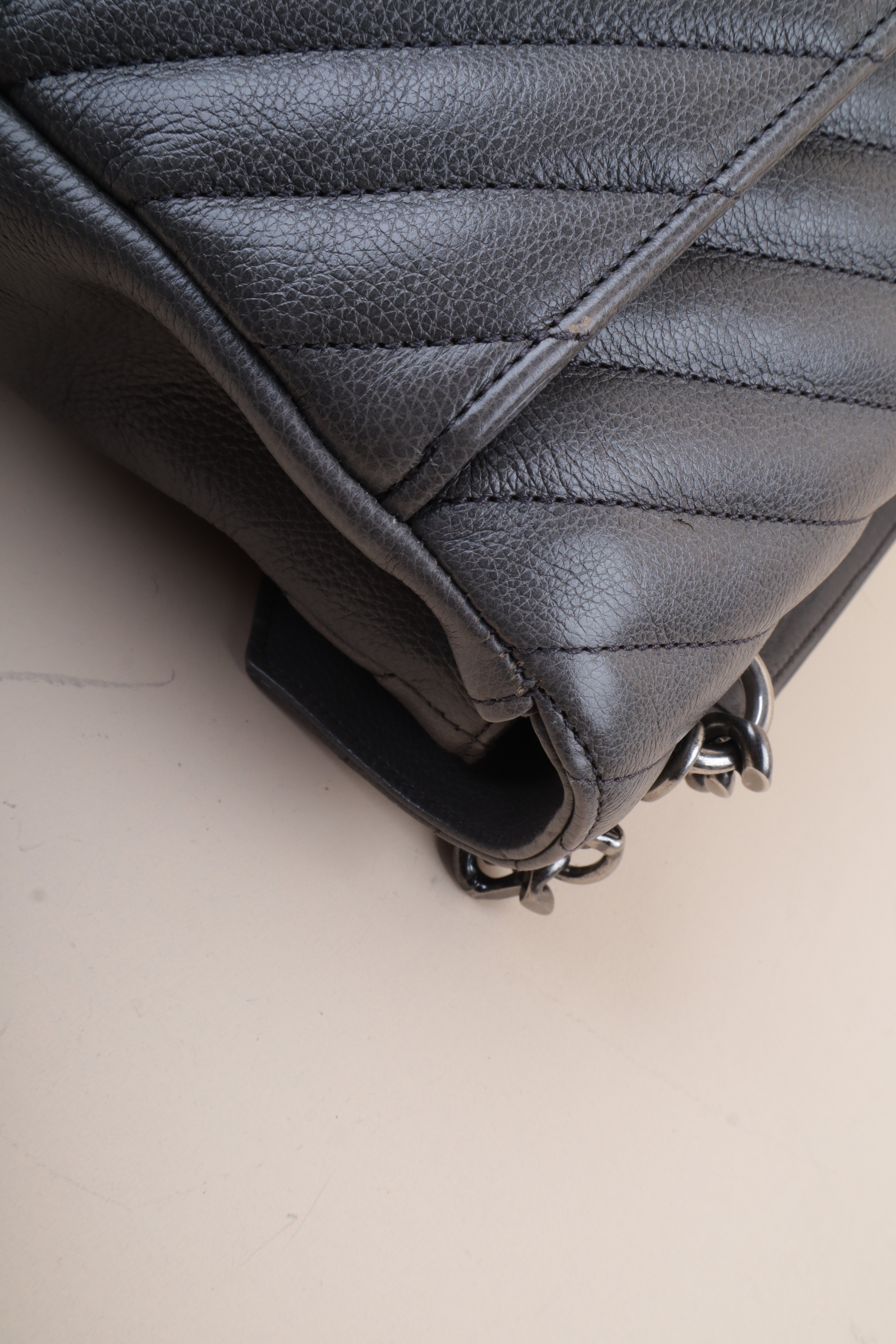 YSL gray College Bag