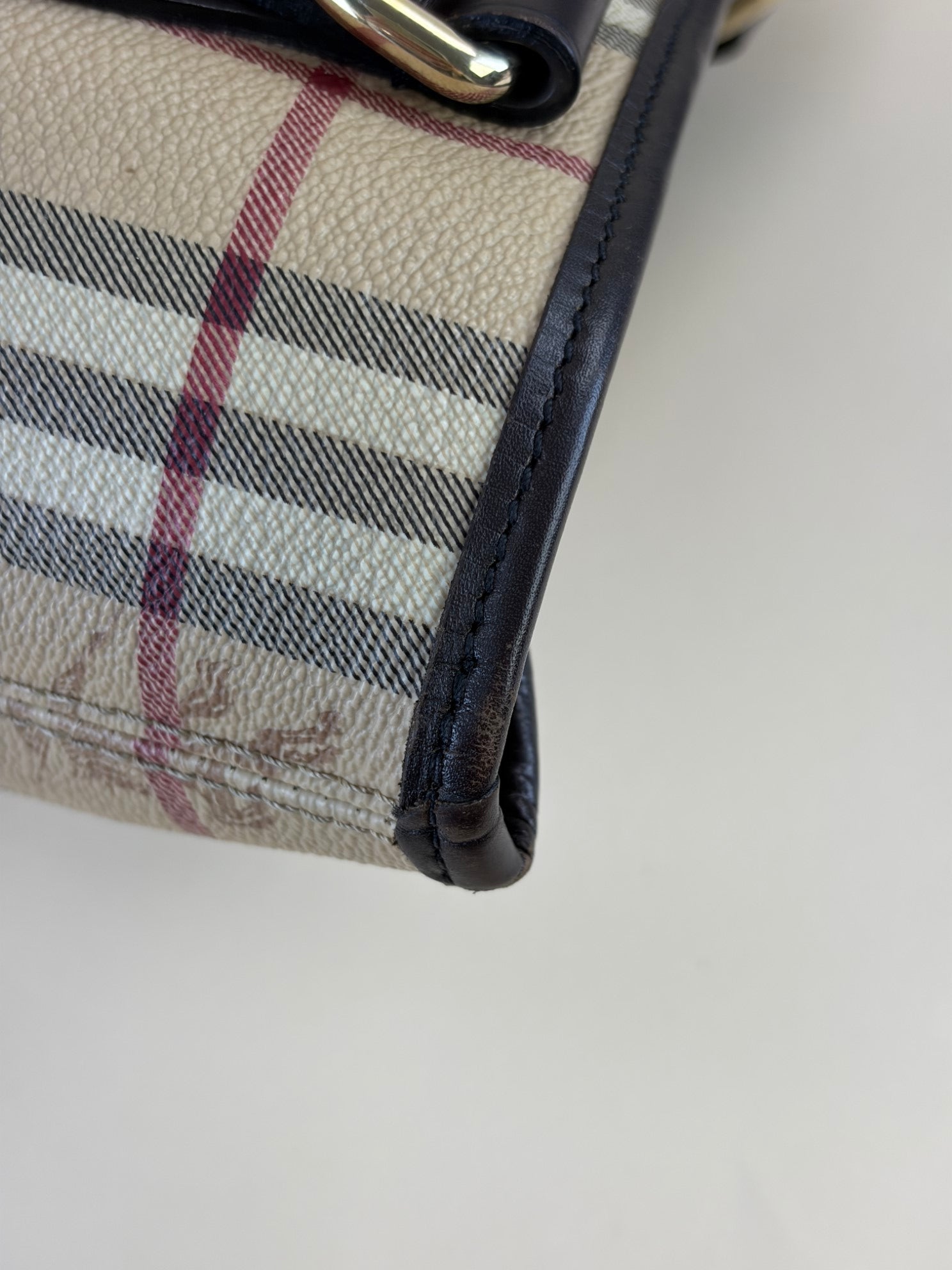 Burberry Haymarket Check Coated Canvas Onslow Tote Bag