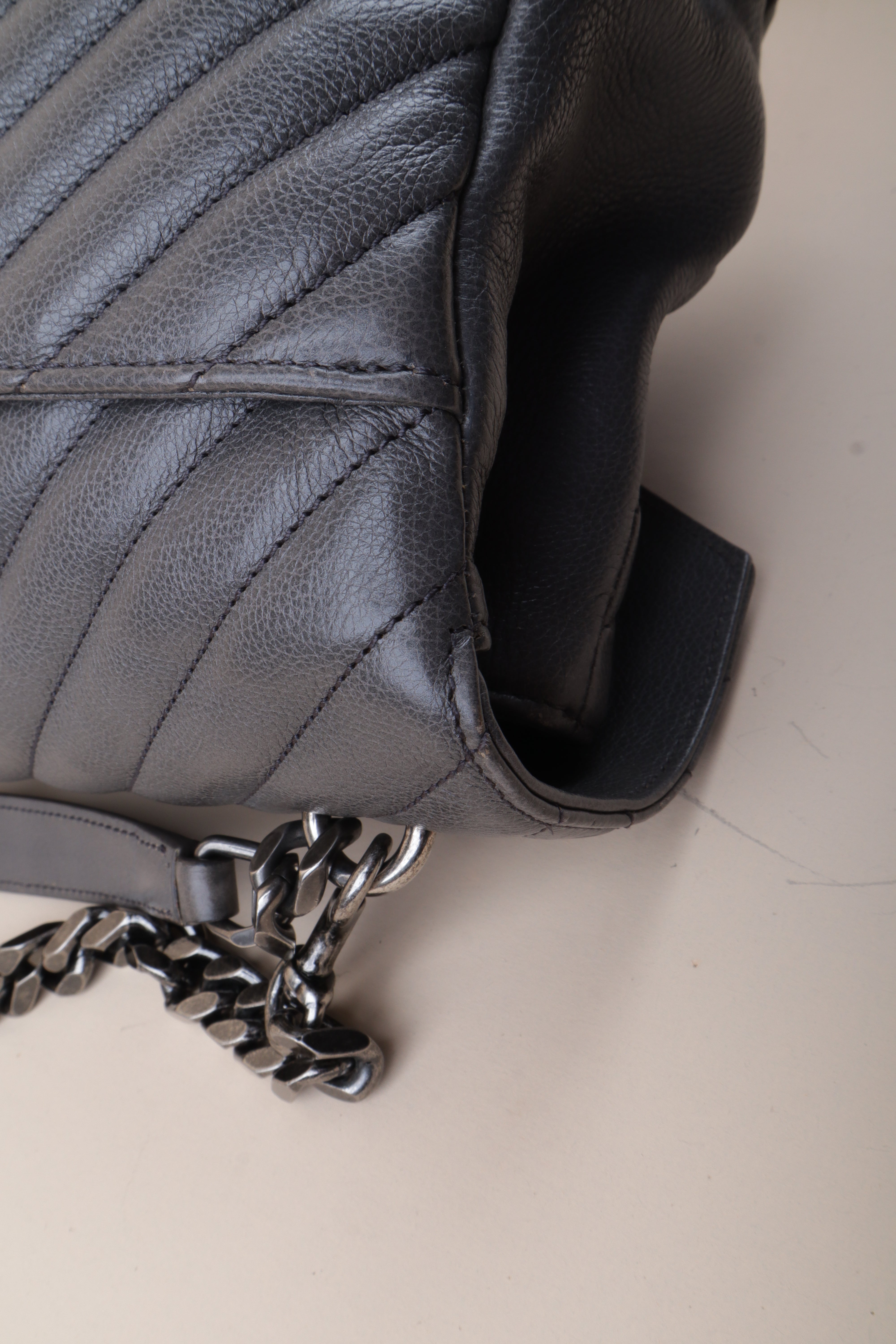 YSL gray College Bag