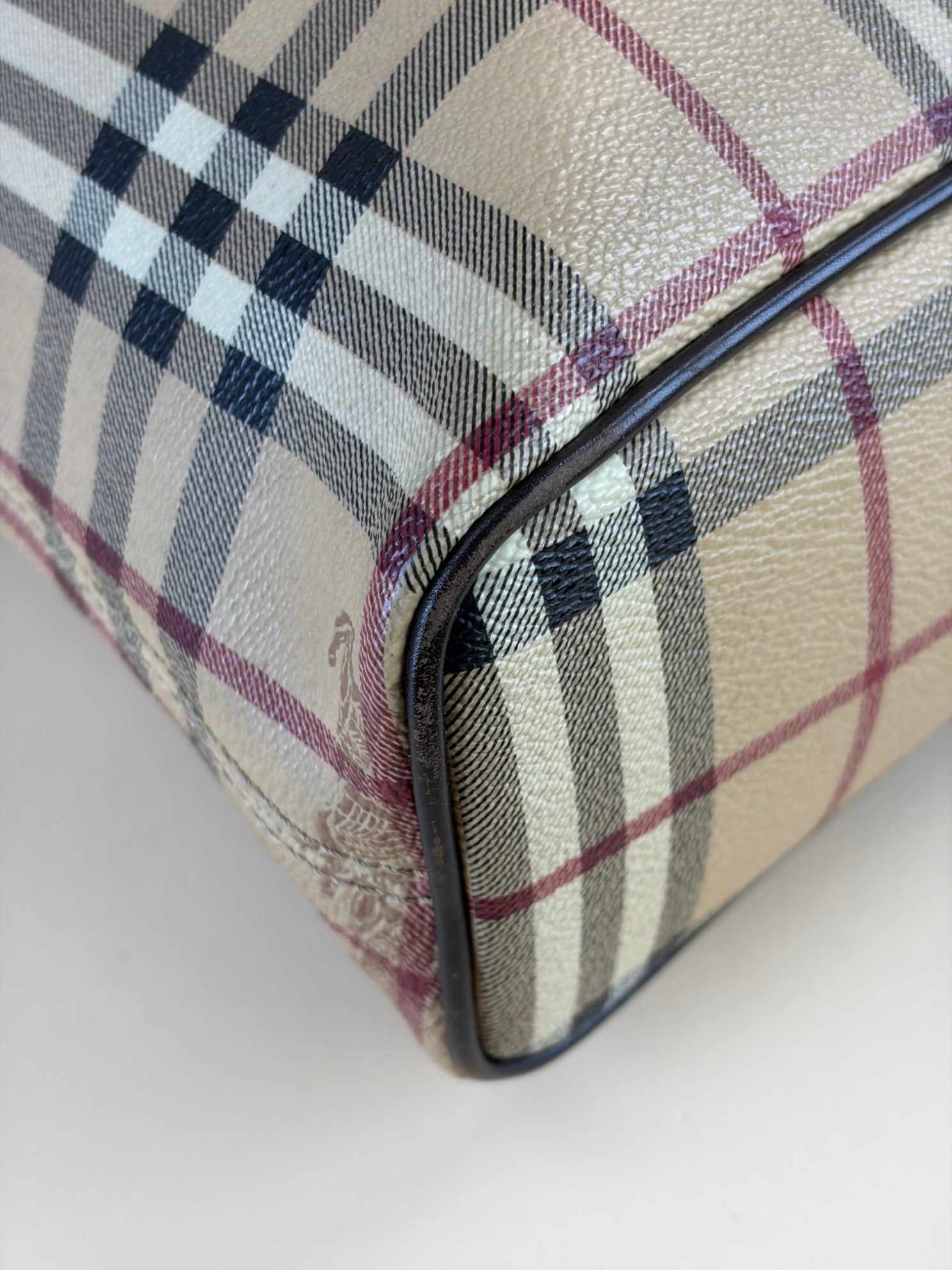 Burberry Haymarket Check Coated Canvas Onslow Tote Bag