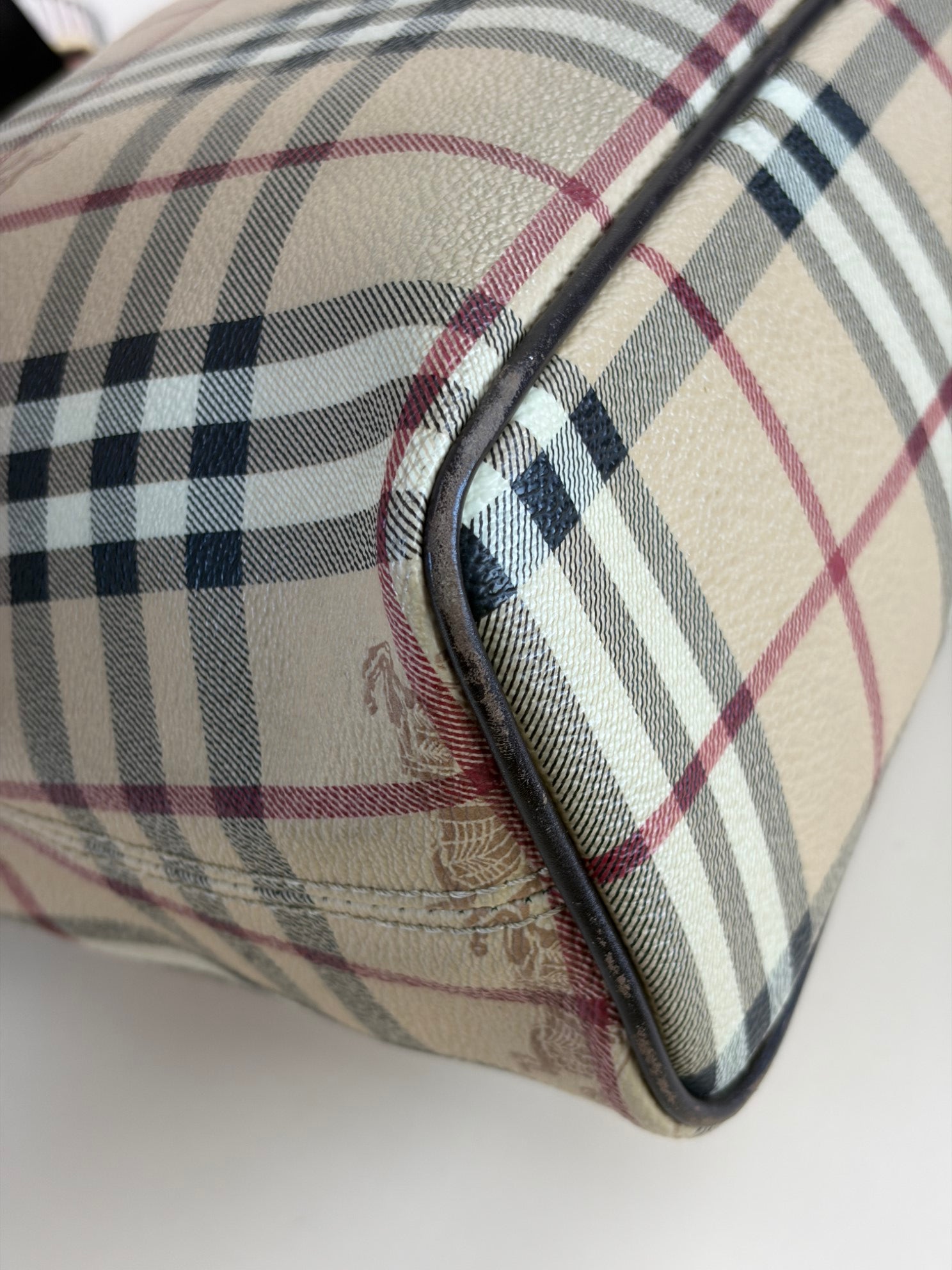Burberry Haymarket Check Coated Canvas Onslow Tote Bag