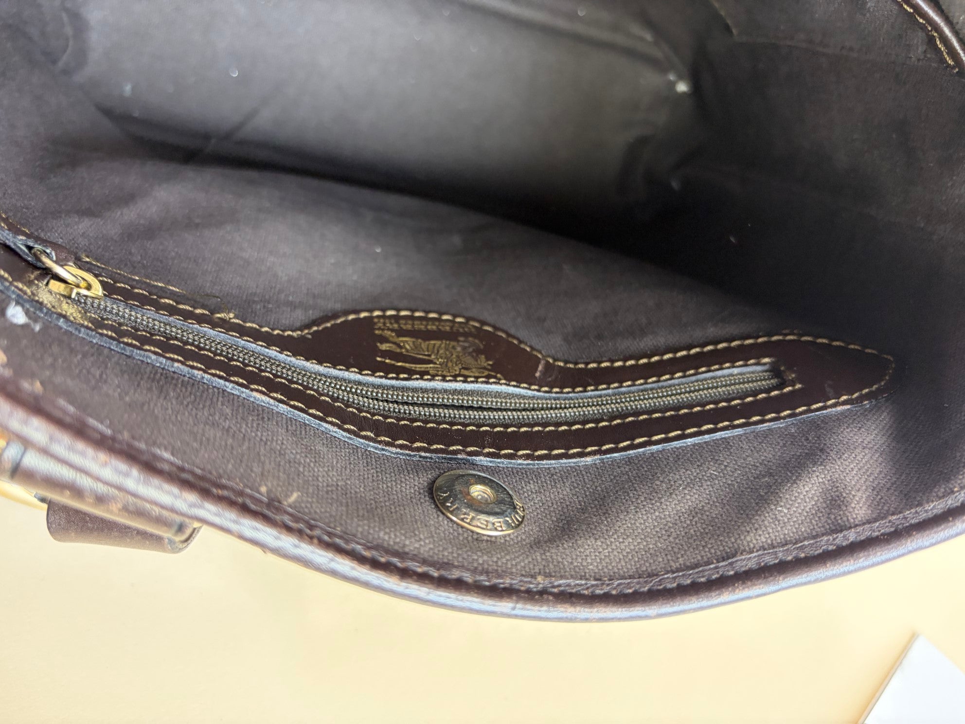 Burberry Haymarket Check Coated Canvas Onslow Tote Bag