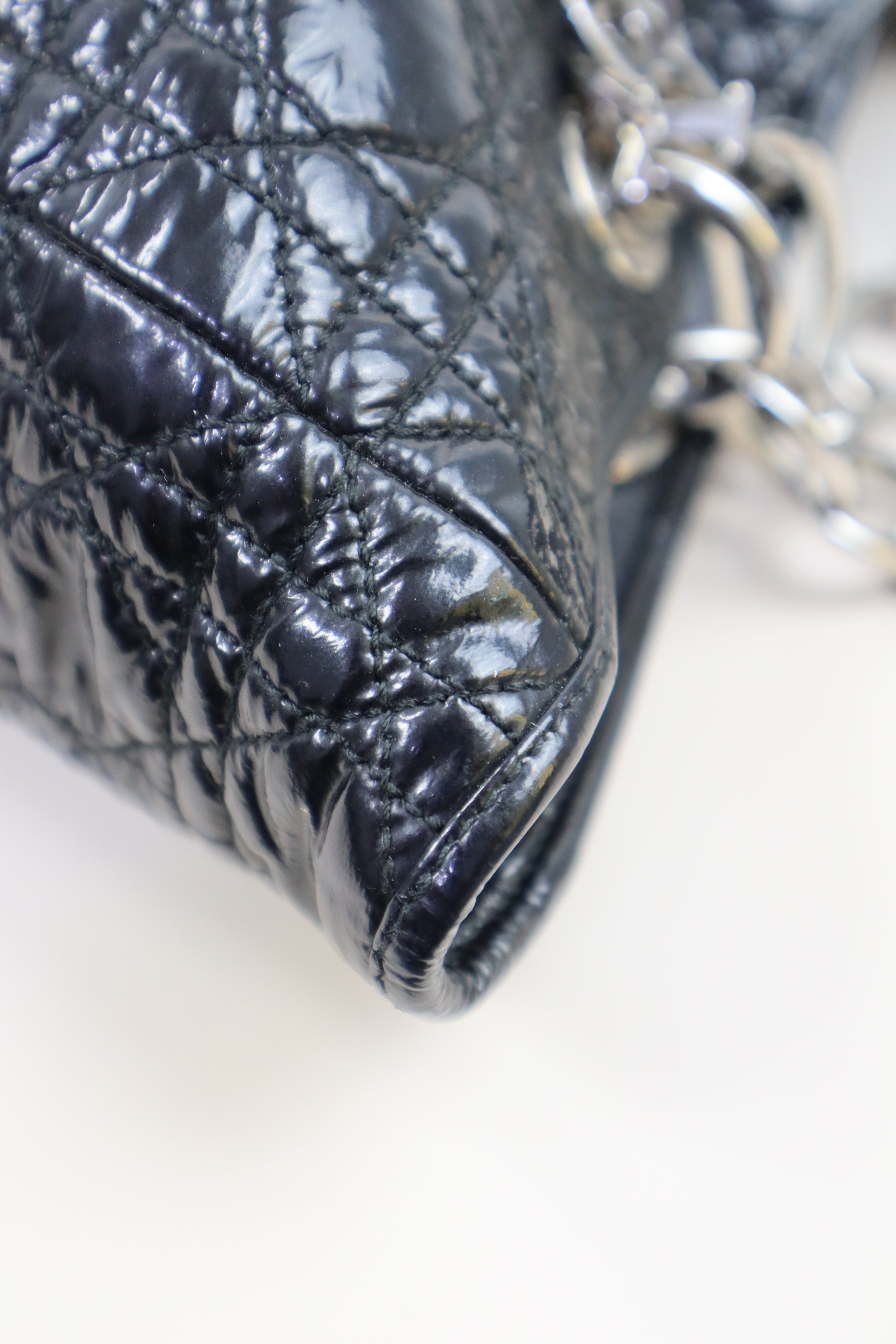 Christian Dior Black Lady Dior Soft Shopping Tote Bag-handbag-Christian Dior-The Closet Egypt