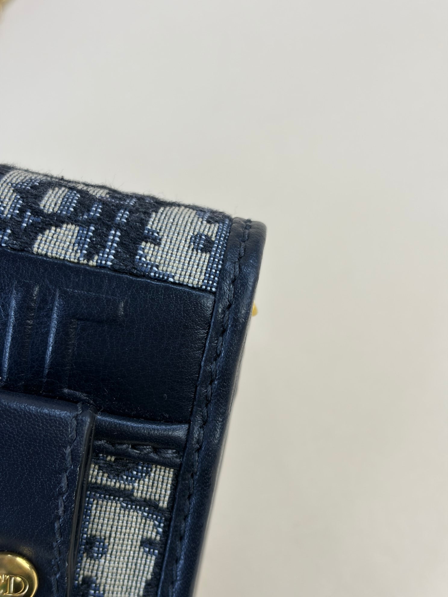 Christian Dior Blue 30 Montaigne Oblique Pouch