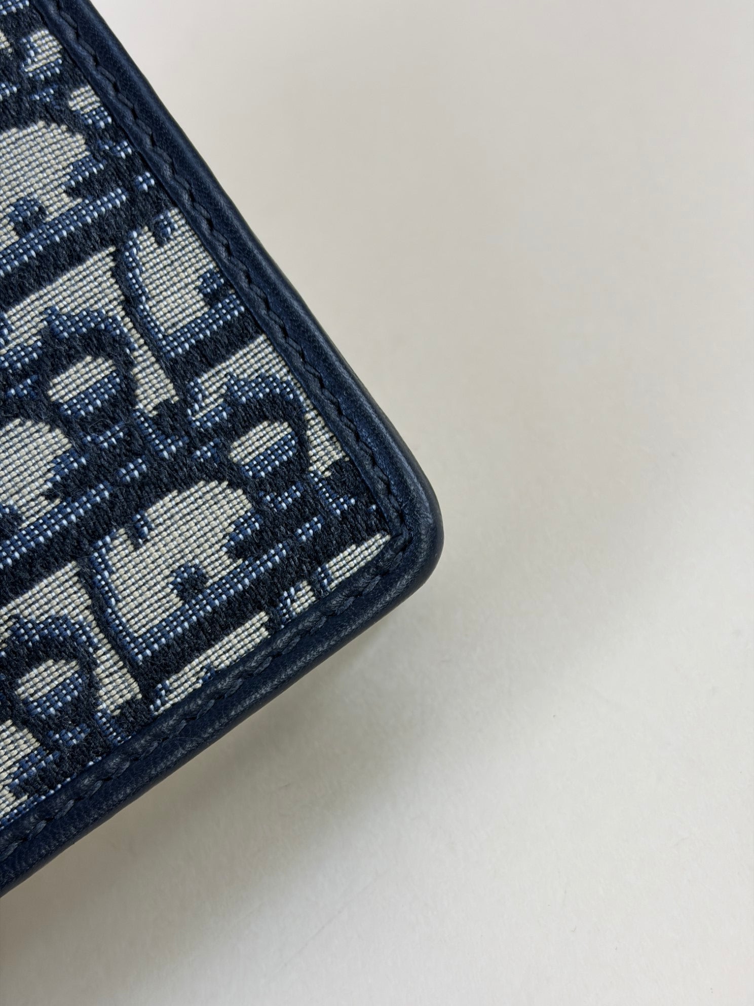 Christian Dior Blue 30 Montaigne Oblique Pouch