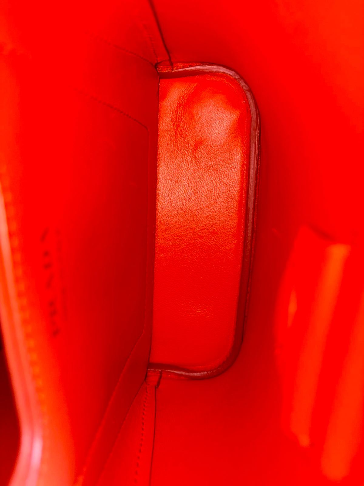 Prada orange saffiano leather Panier mini Bag