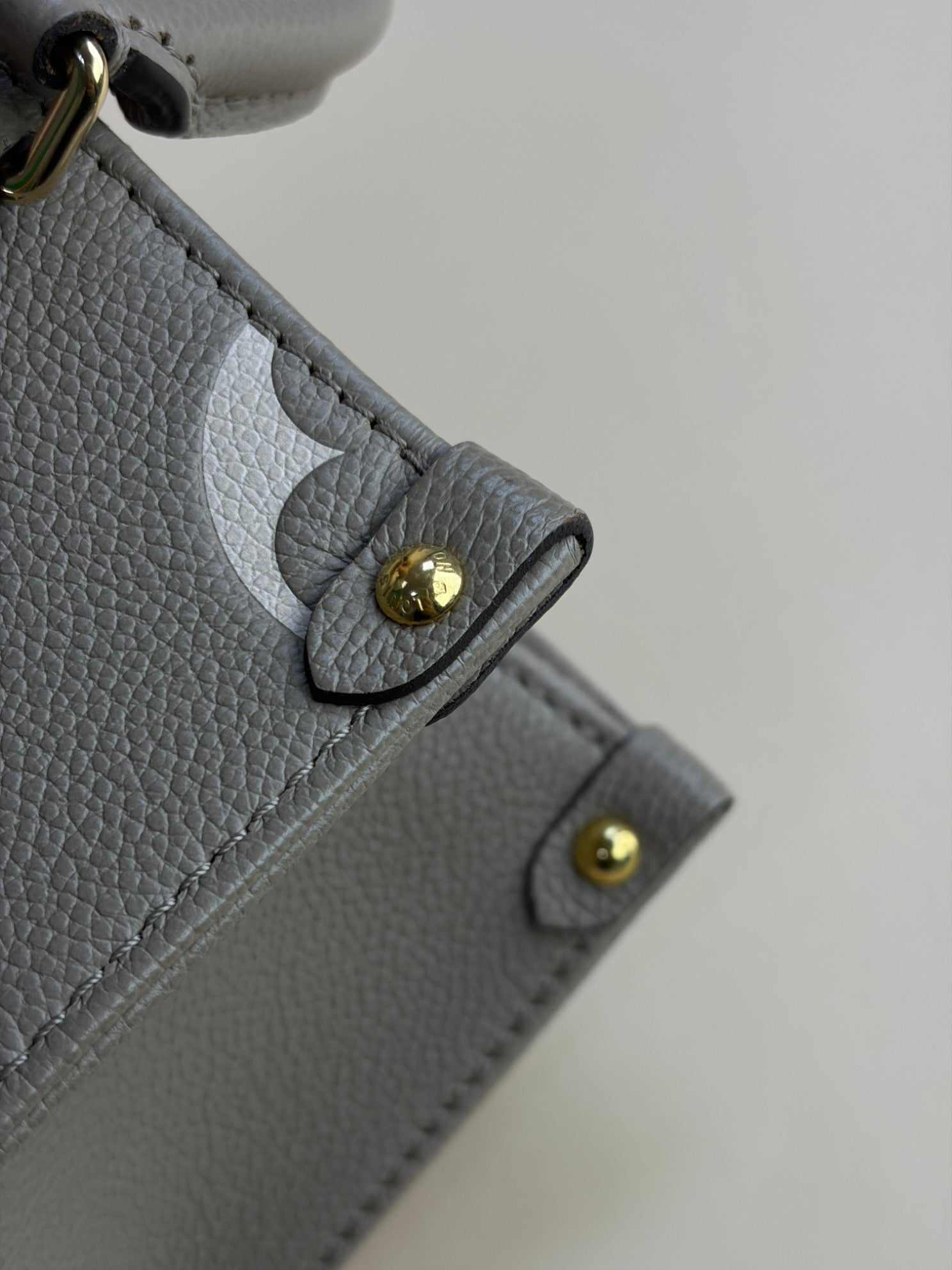 Louis Vuitton Beige Monogram Empreinte Onthego PM Bag