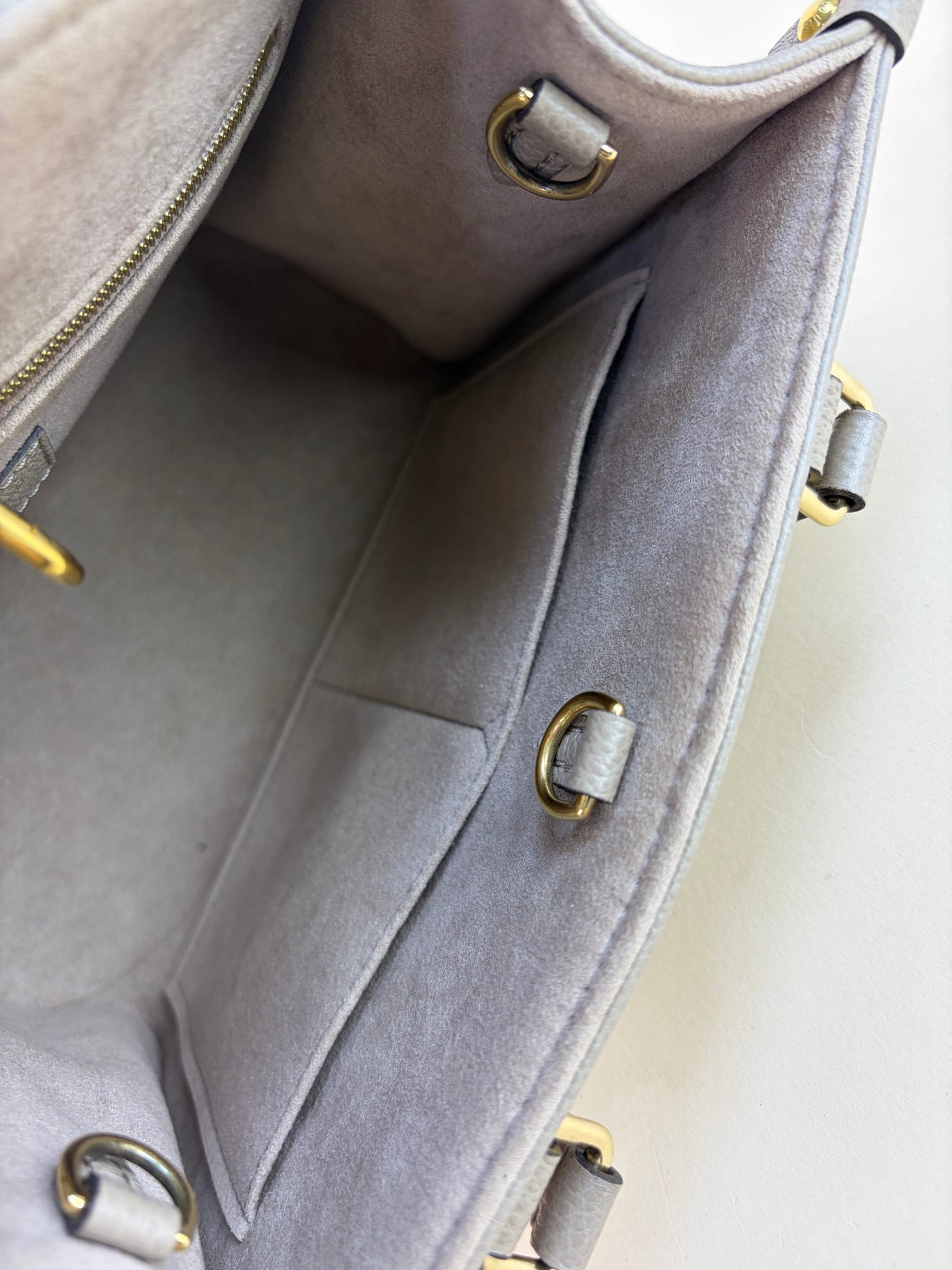 Louis Vuitton Beige Monogram Empreinte Onthego PM Bag
