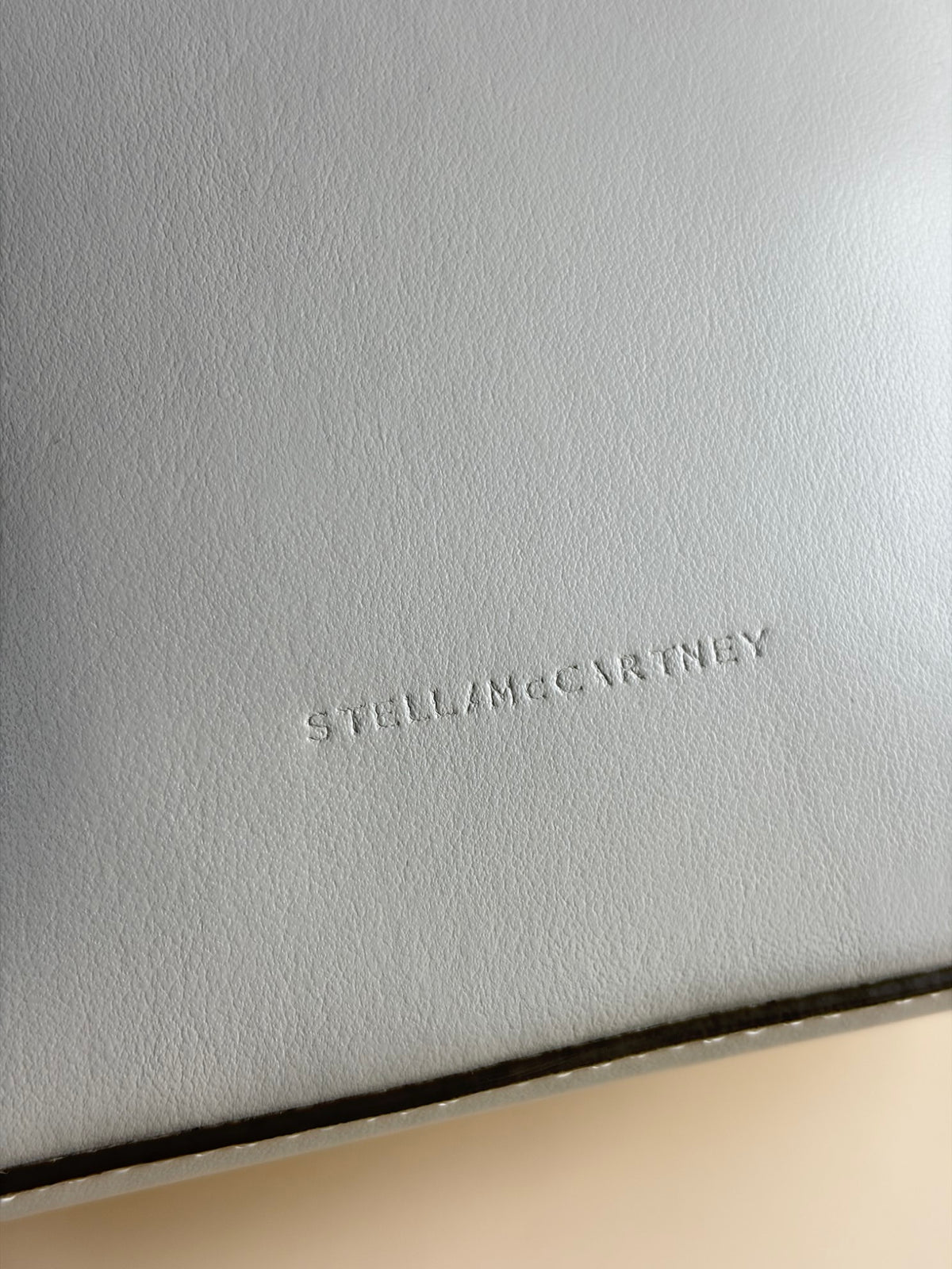 Stella McCartney pure white Frayme bucket Bag