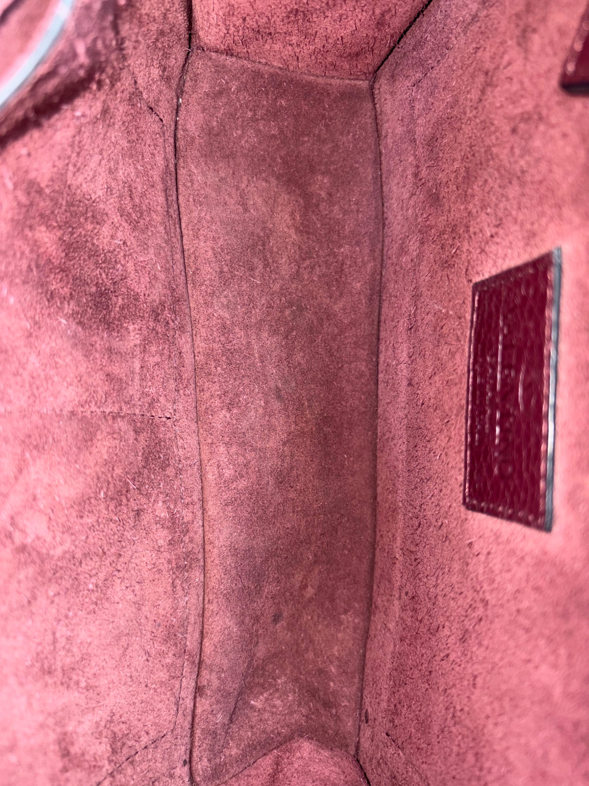 Valentino Burgandy pebbled calfskin glam lock Rockstud medium flap bag
