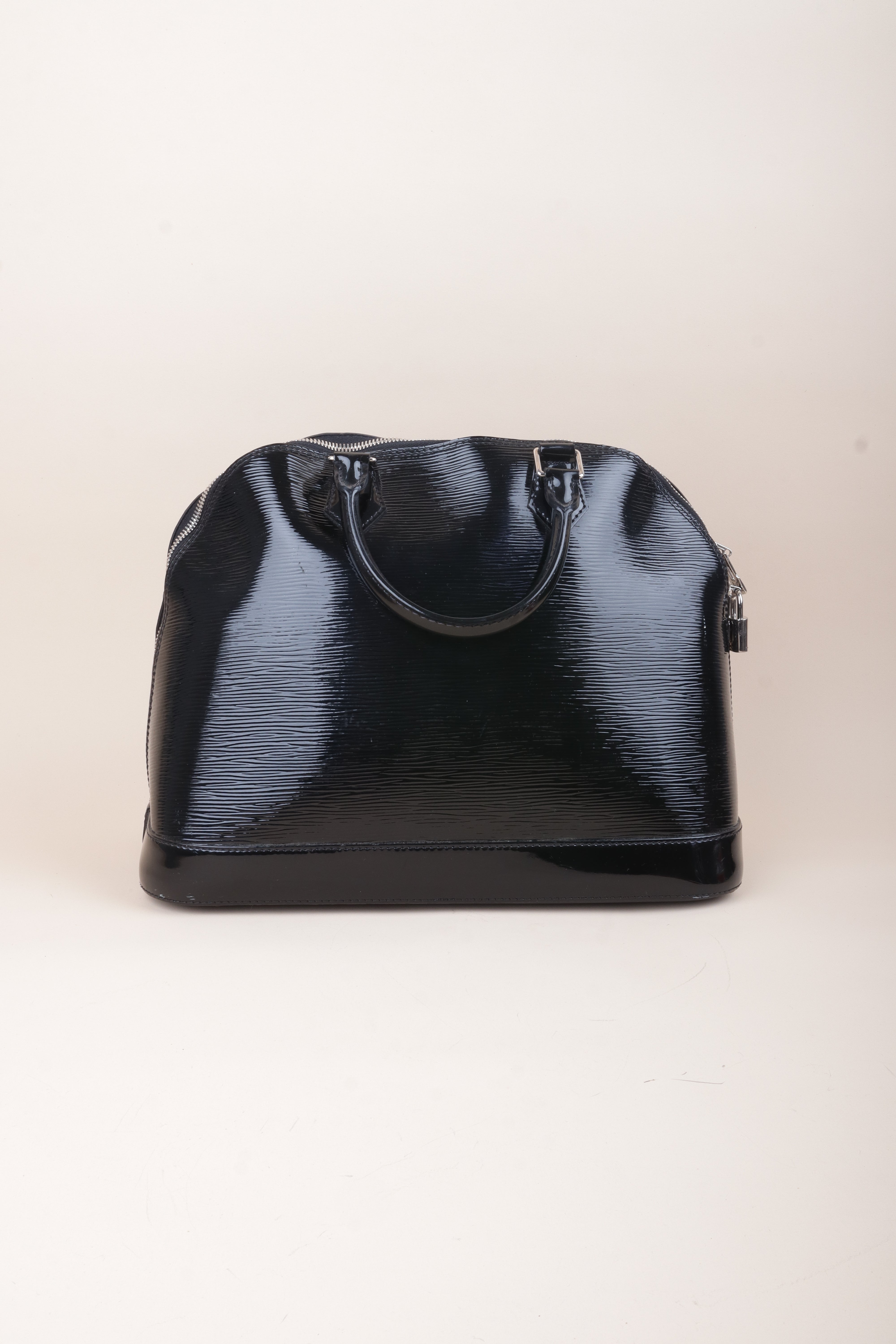 Louis Vuitton Black Vernis Alma epi MM