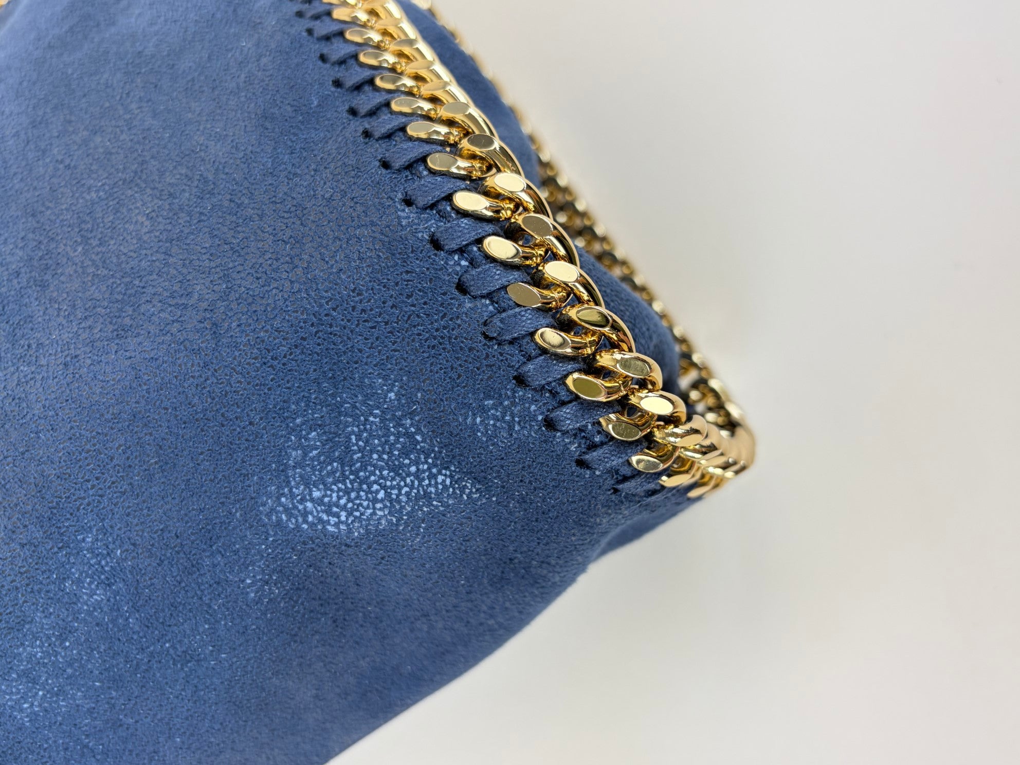 Stella McCartney navy blue Falabella mini hardware