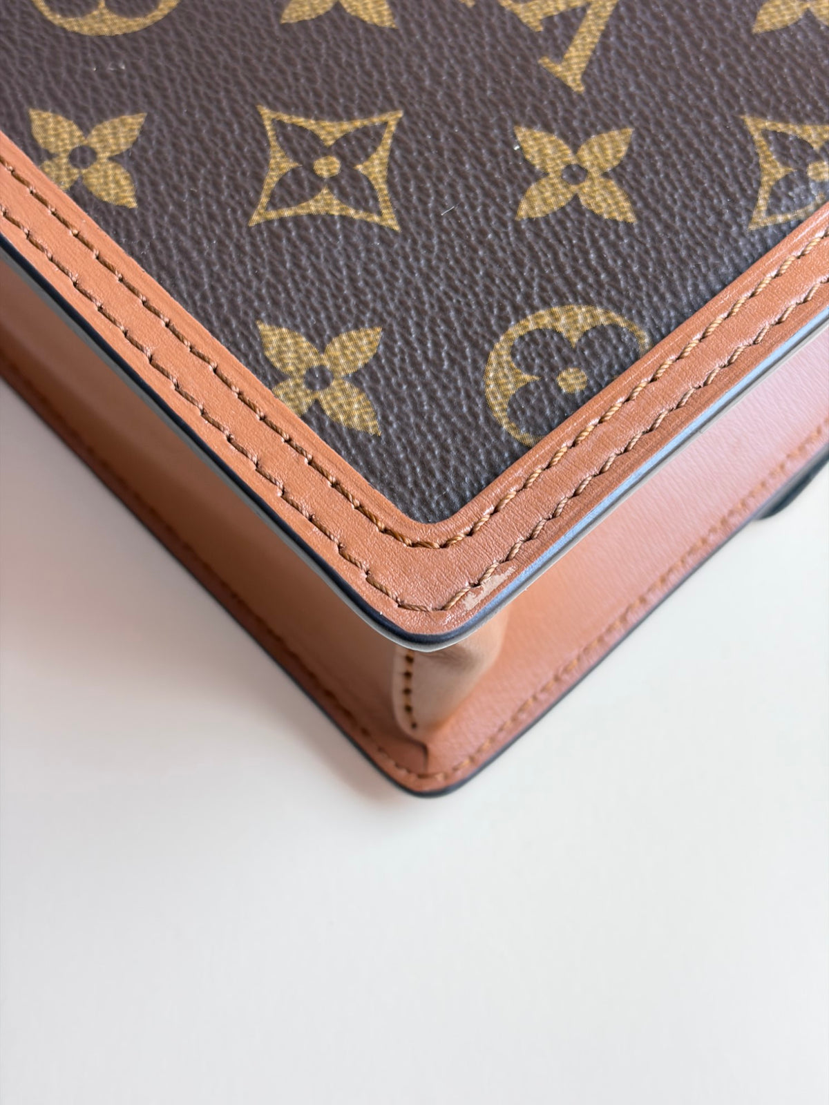Louis Vuitton Reverse Monogram Dauphine chain wallet