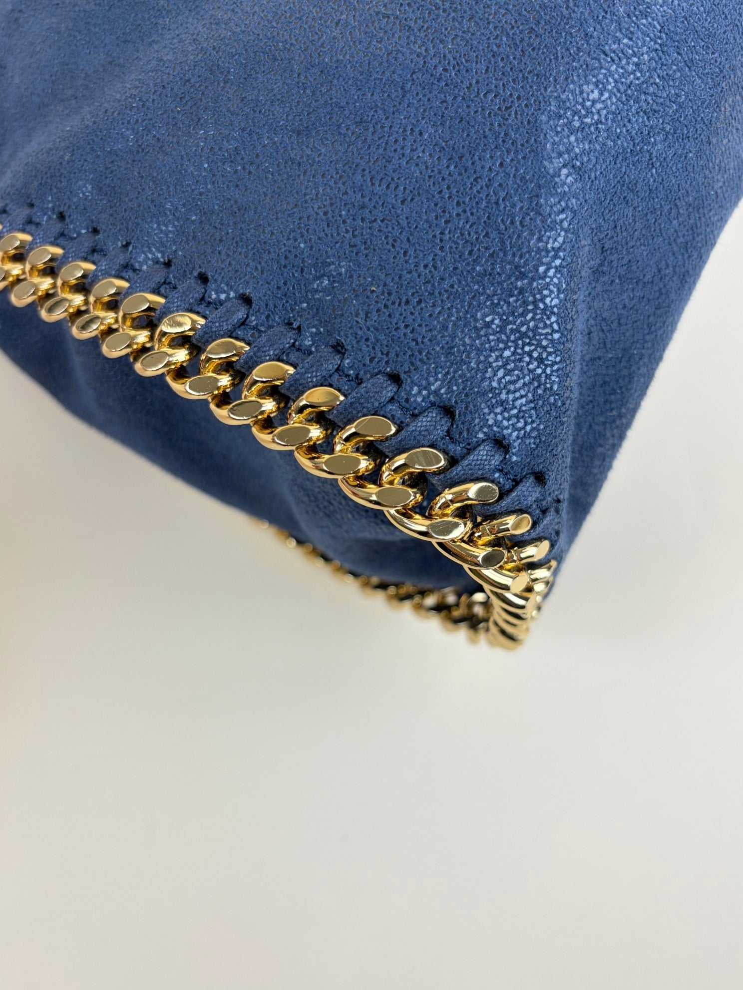 Stella McCartney navy blue Falabella mini hardware