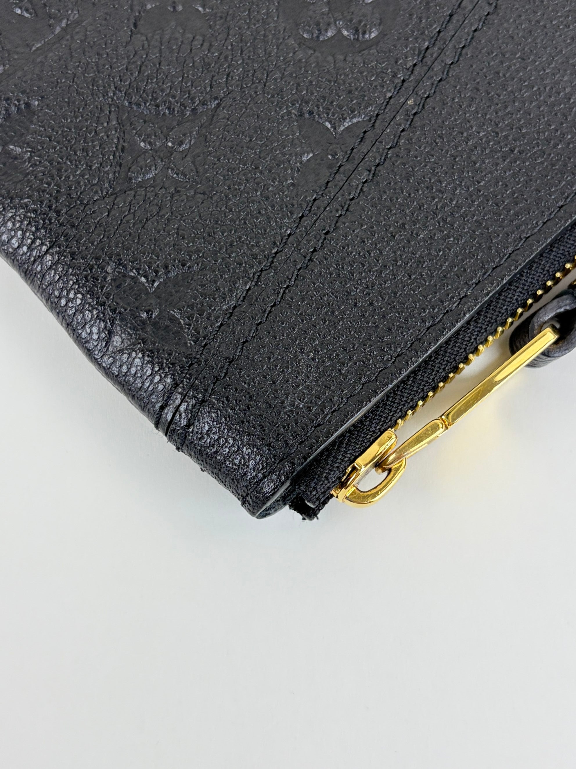 Louis Vuitton Black Monogram Empreinte leather daily pouch