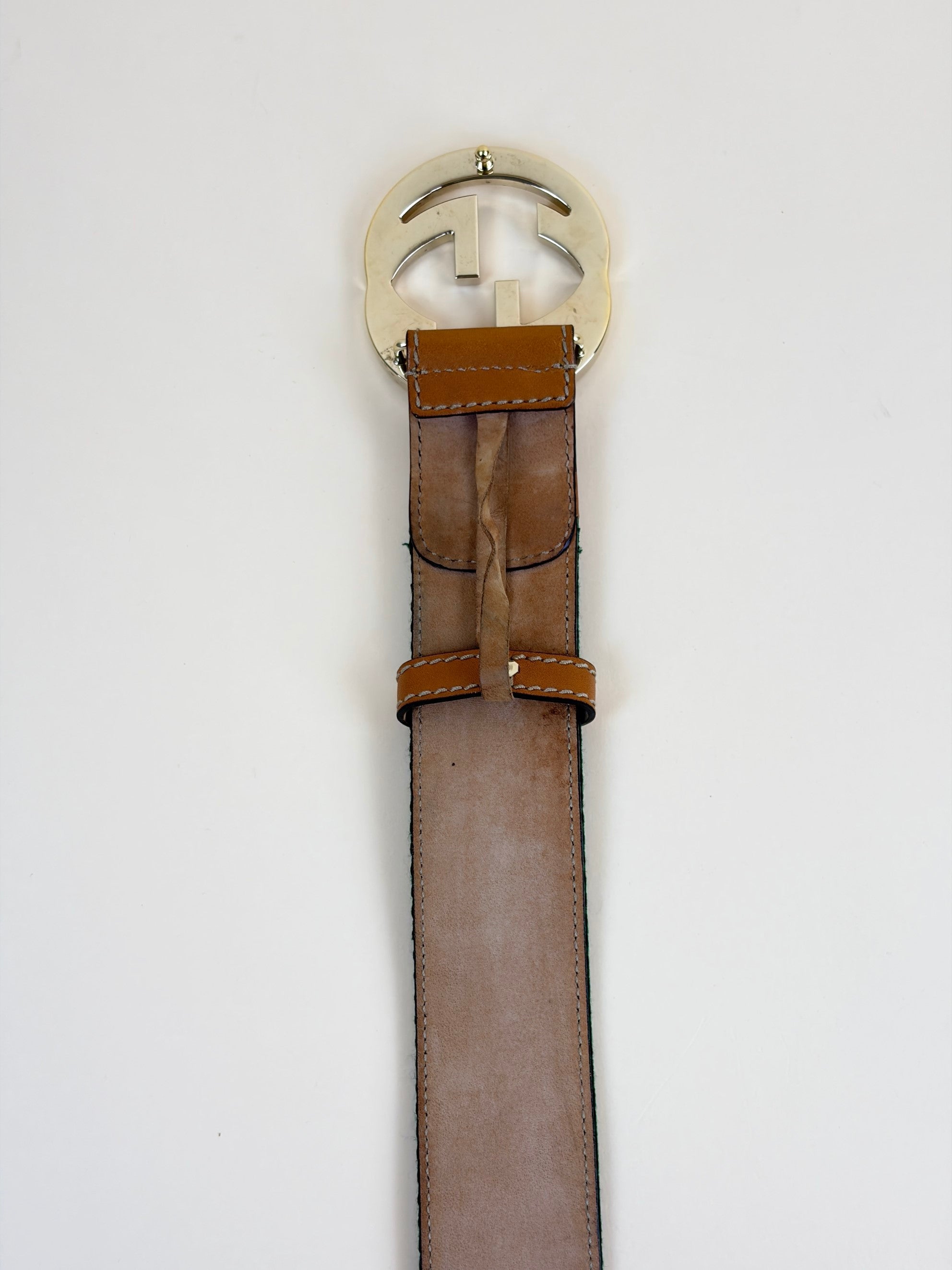 Gucci interlocking vintage web gold hardware