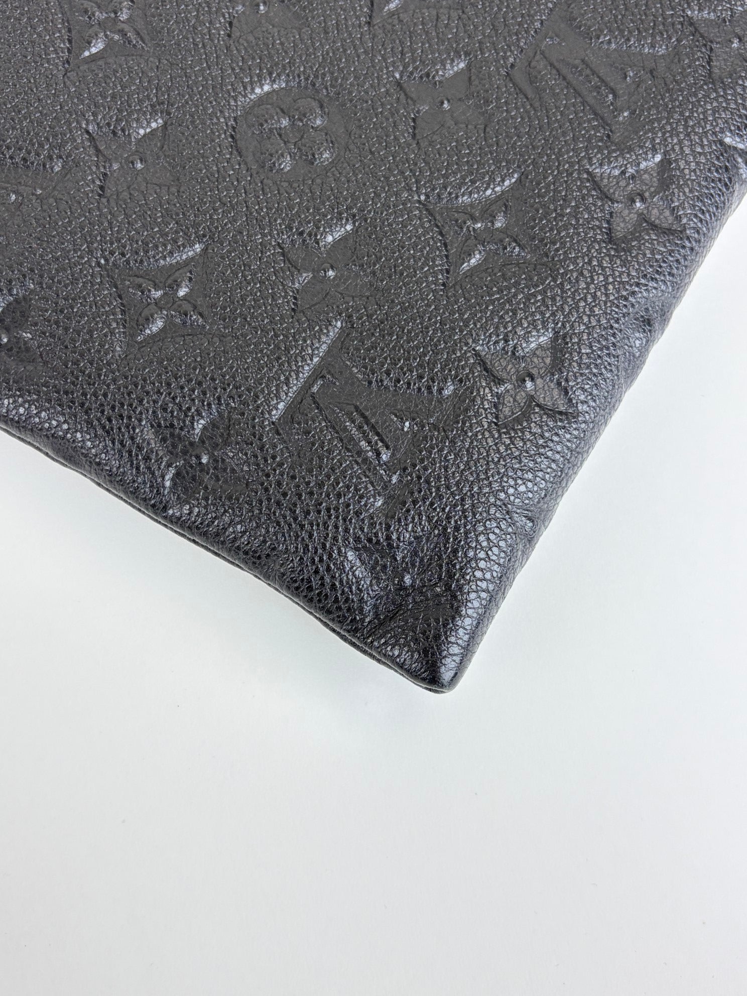 Louis Vuitton Black Monogram Empreinte leather daily pouch