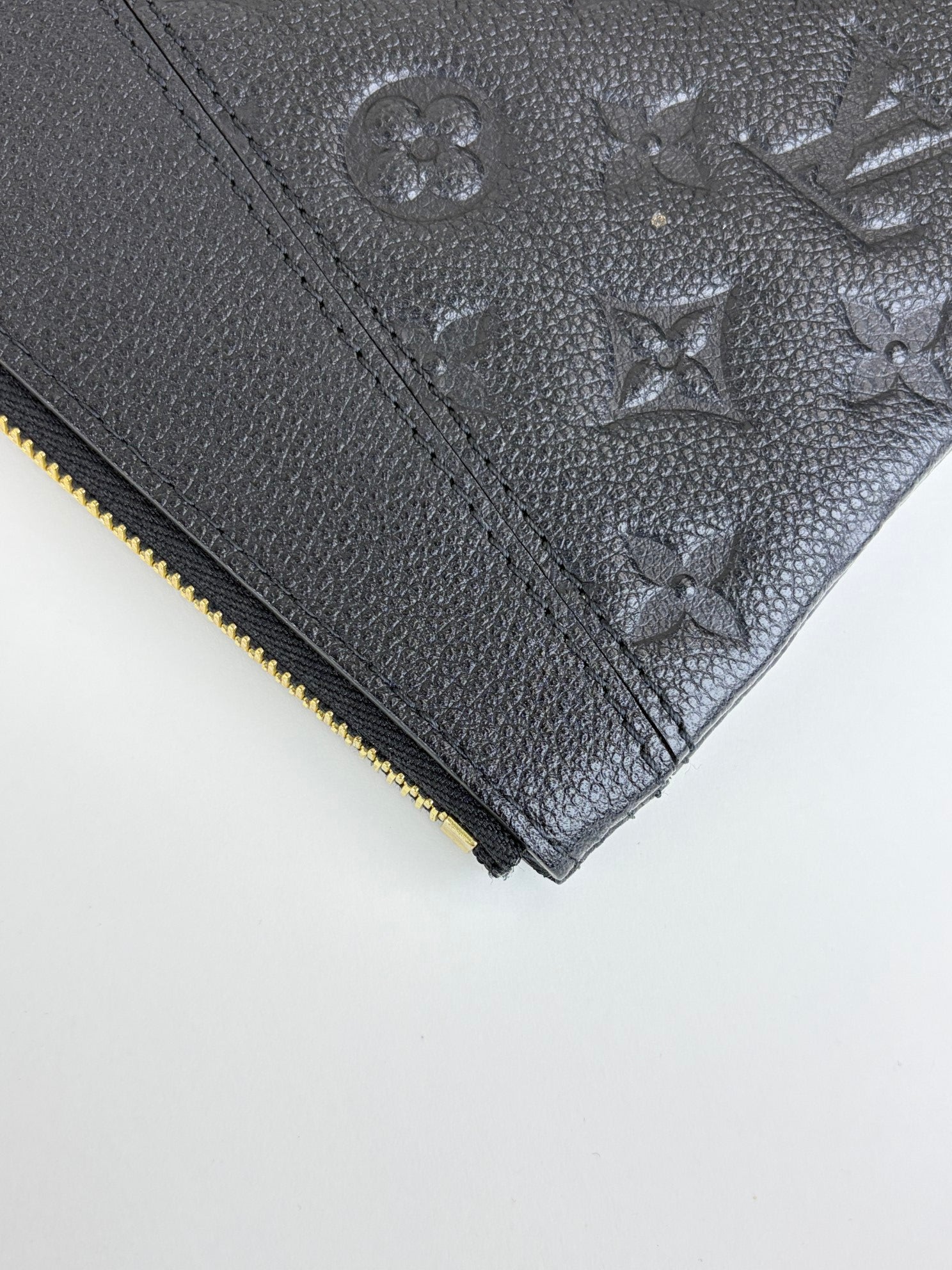 Louis Vuitton Black Monogram Empreinte leather daily pouch