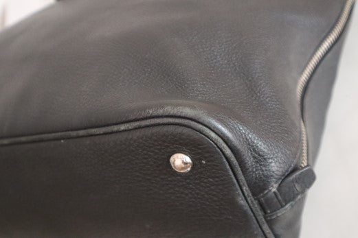 Prada Black Vitello Daino Side Zip Tote Large Bag-handbag-Prada-The Closet Egypt