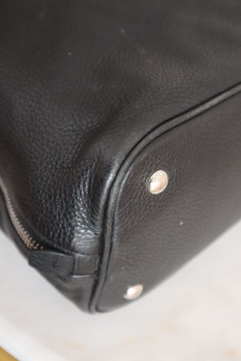 Prada Black Vitello Daino Side Zip Tote Large Bag-handbag-Prada-The Closet Egypt