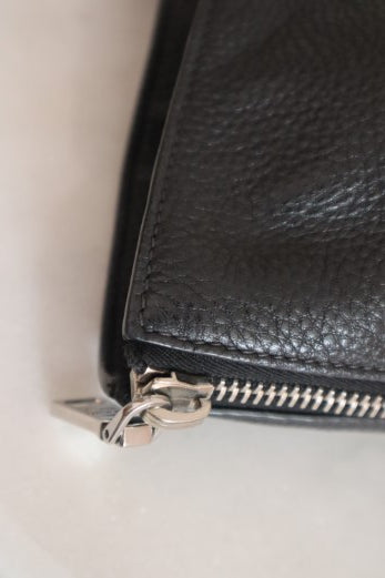 Prada Black Vitello Daino Side Zip Tote Large Bag-handbag-Prada-The Closet Egypt