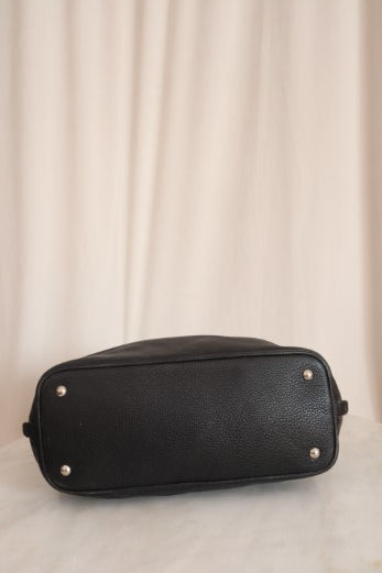 Prada Black Vitello Daino Side Zip Tote Large Bag-handbag-Prada-The Closet Egypt