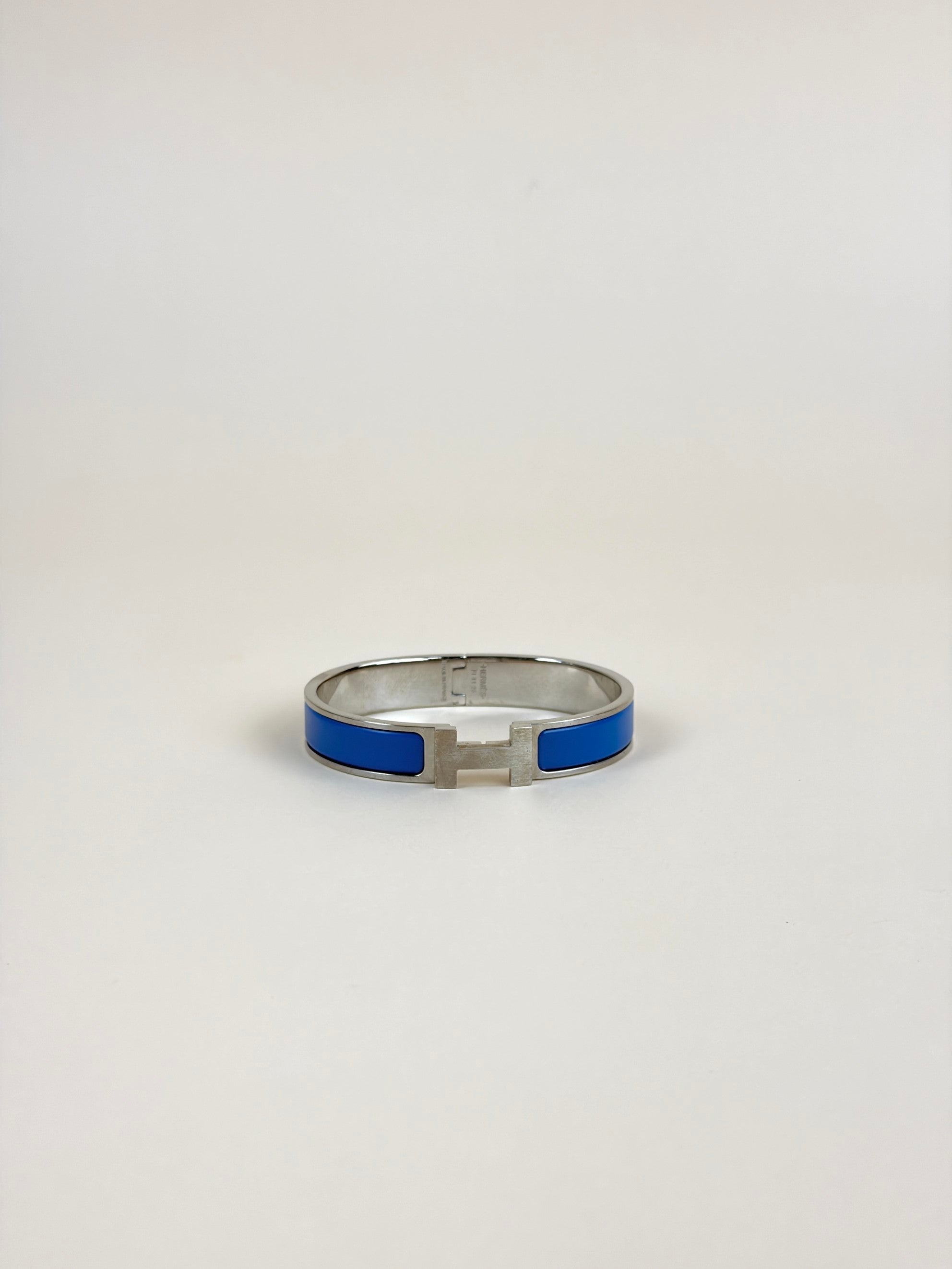 Hermes Blue Clic H Bracelt