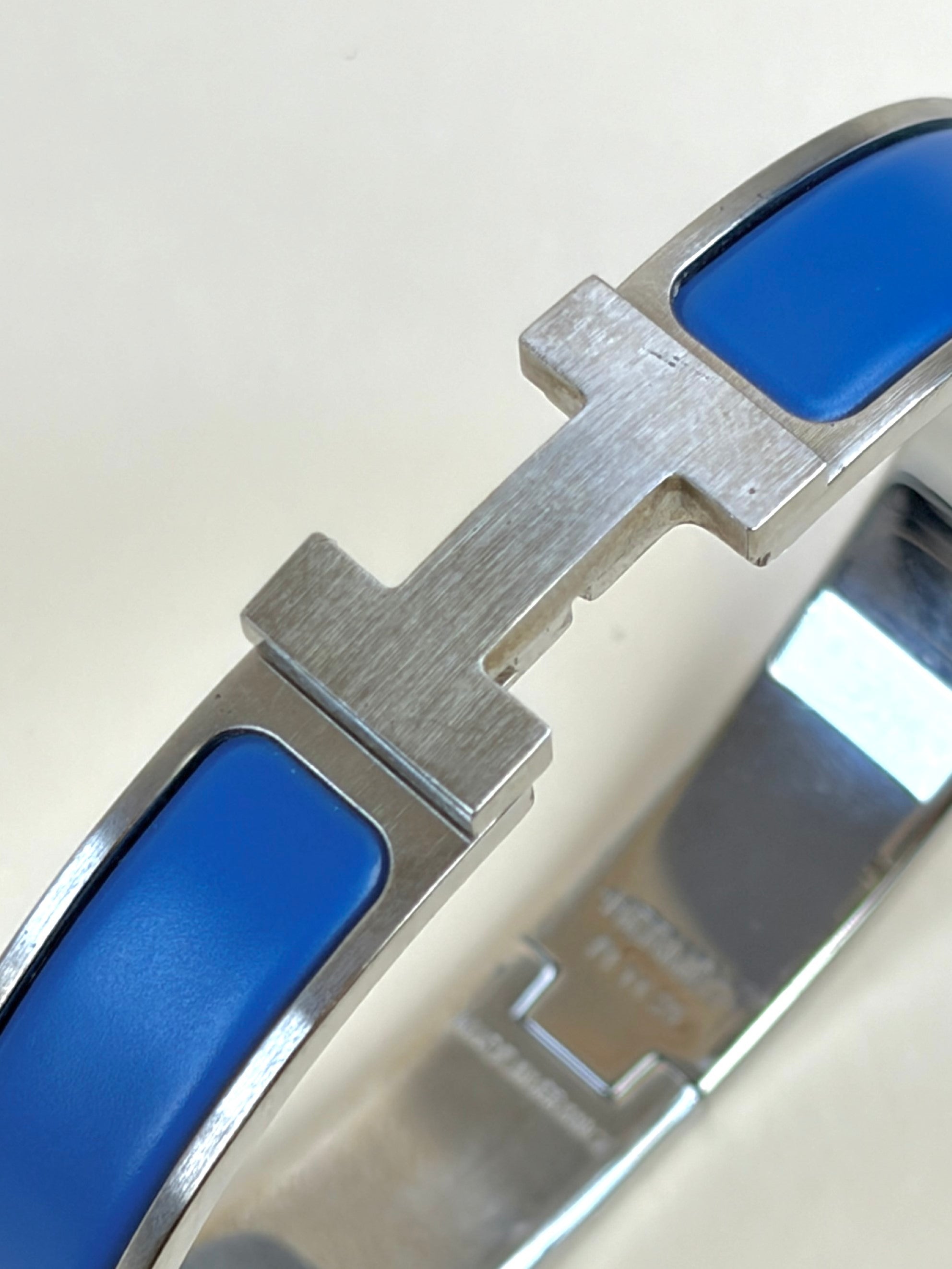 Hermes Blue Clic H Bracelt
