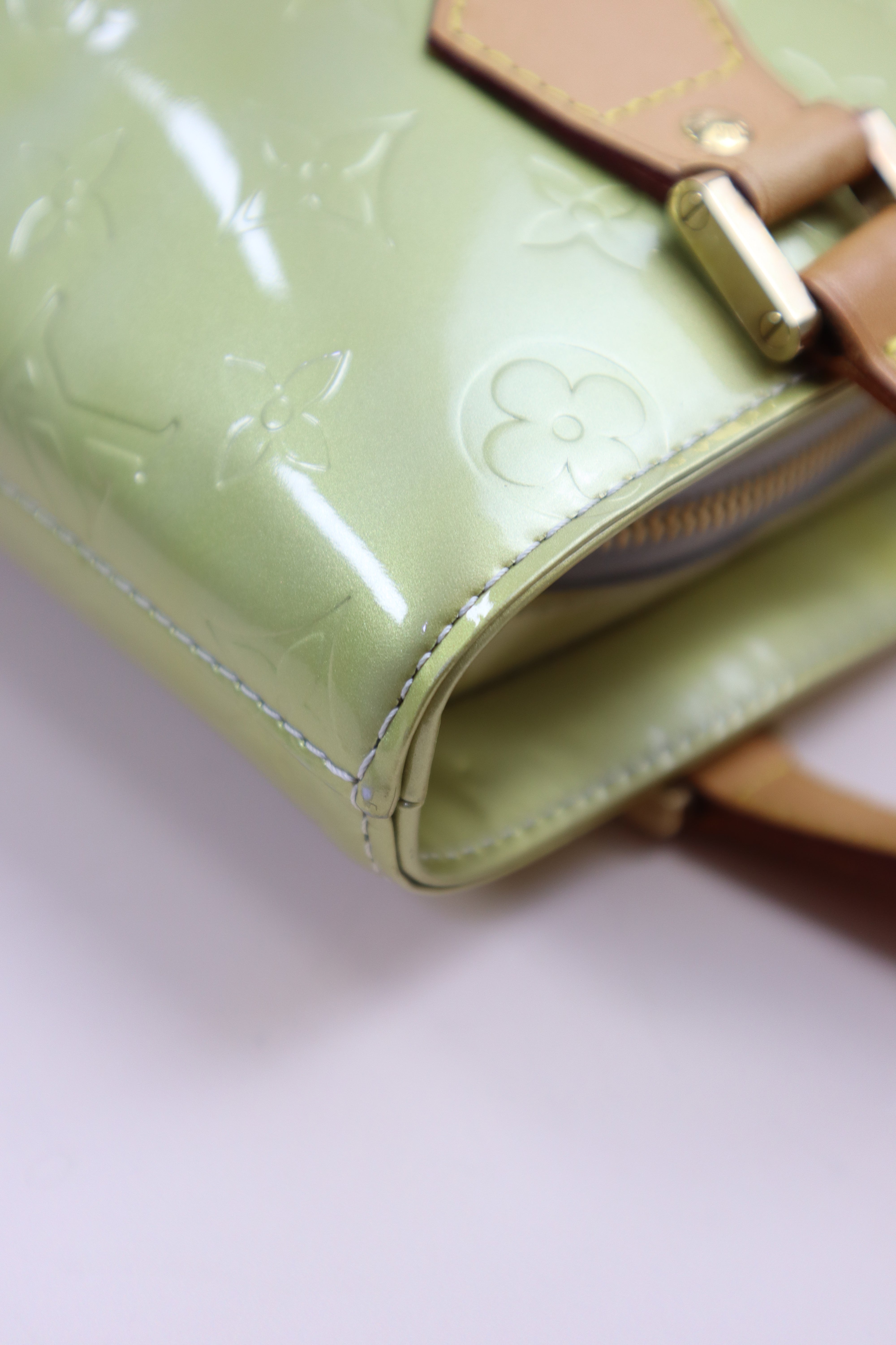 Louis Vuitton Green Monogram Vernis Houston Tote bag
