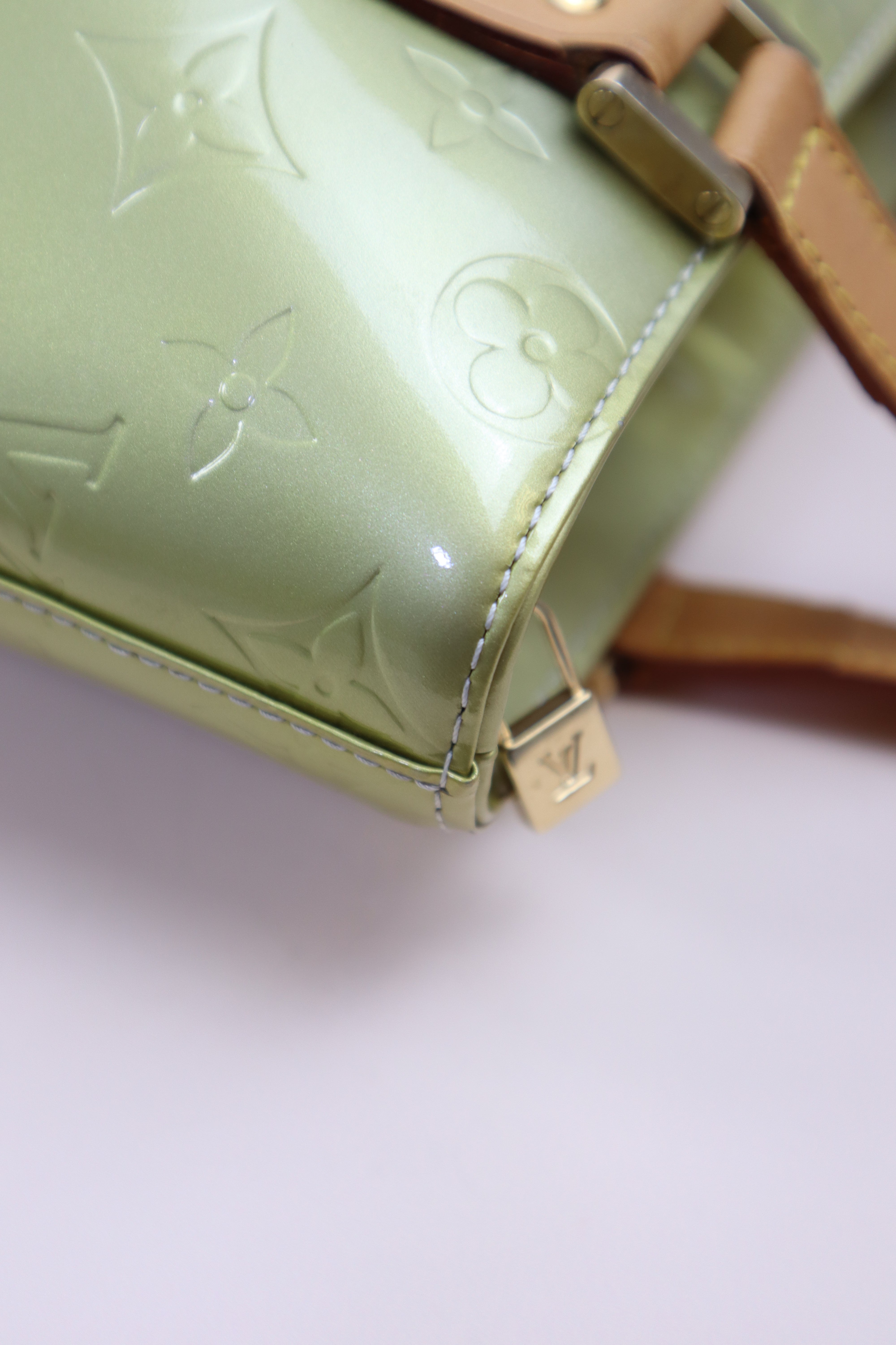 Louis Vuitton Green Monogram Vernis Houston Tote bag
