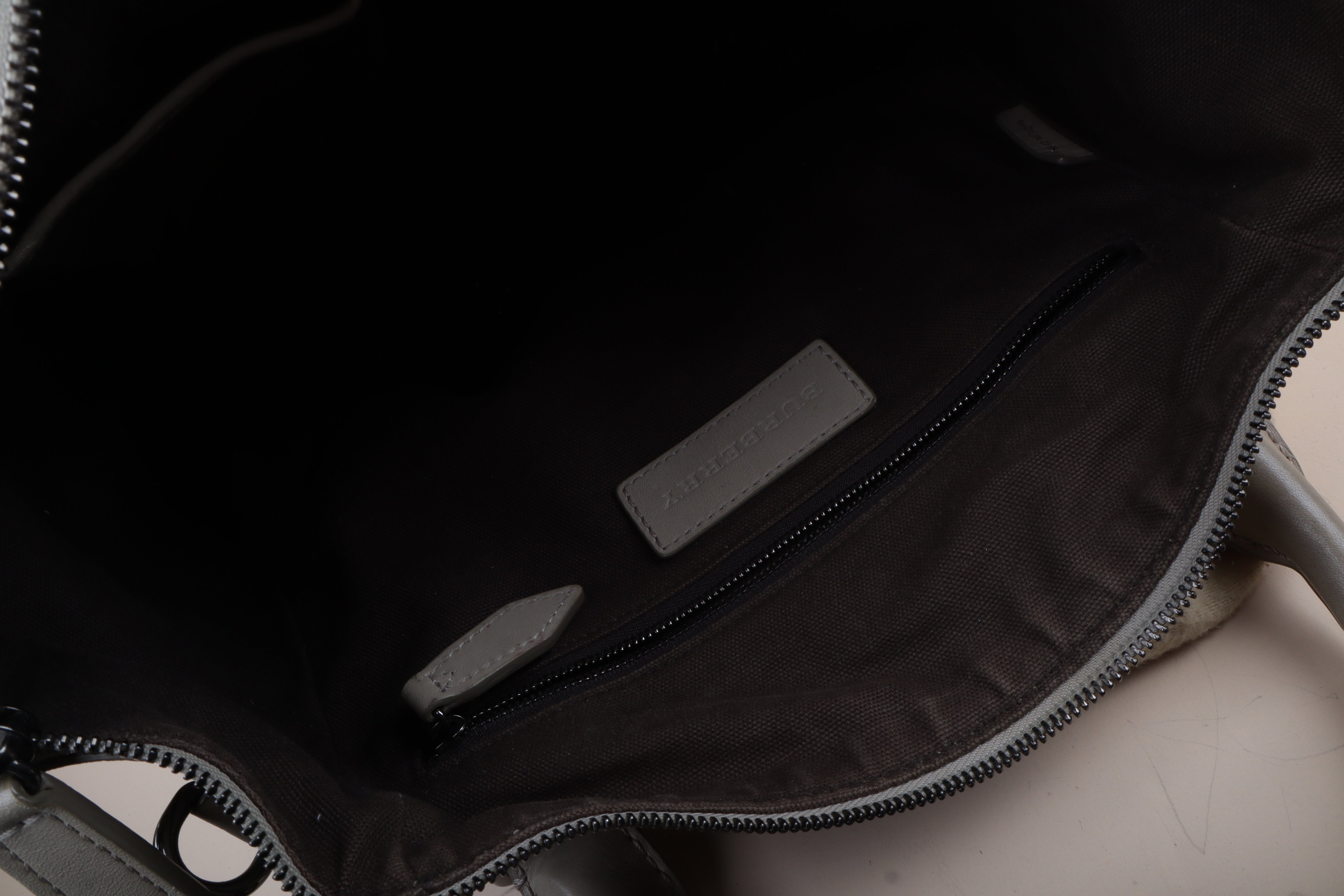 Burberry BAG trench smoke check coted