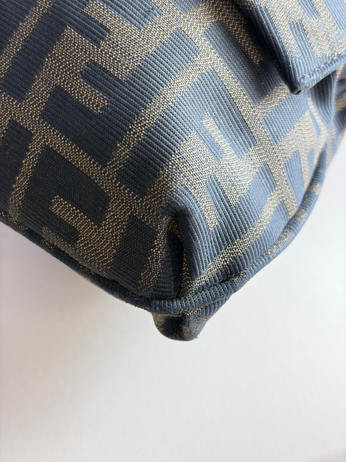 Fendi Tobacco canvas mia flap