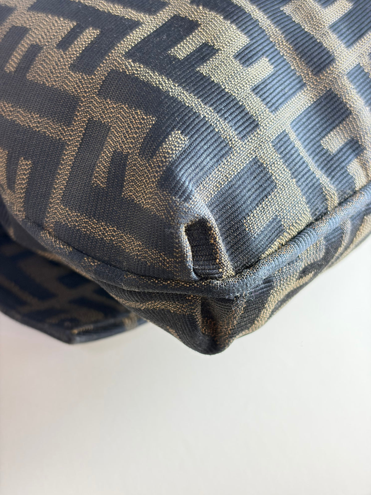 Fendi Tobacco canvas mia flap