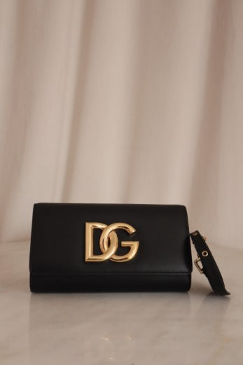 Dolce & Gabbana Black 3.5 Crossbody Clutch-Clutch Bag-Dolce & Gabbana-The Closet Egypt