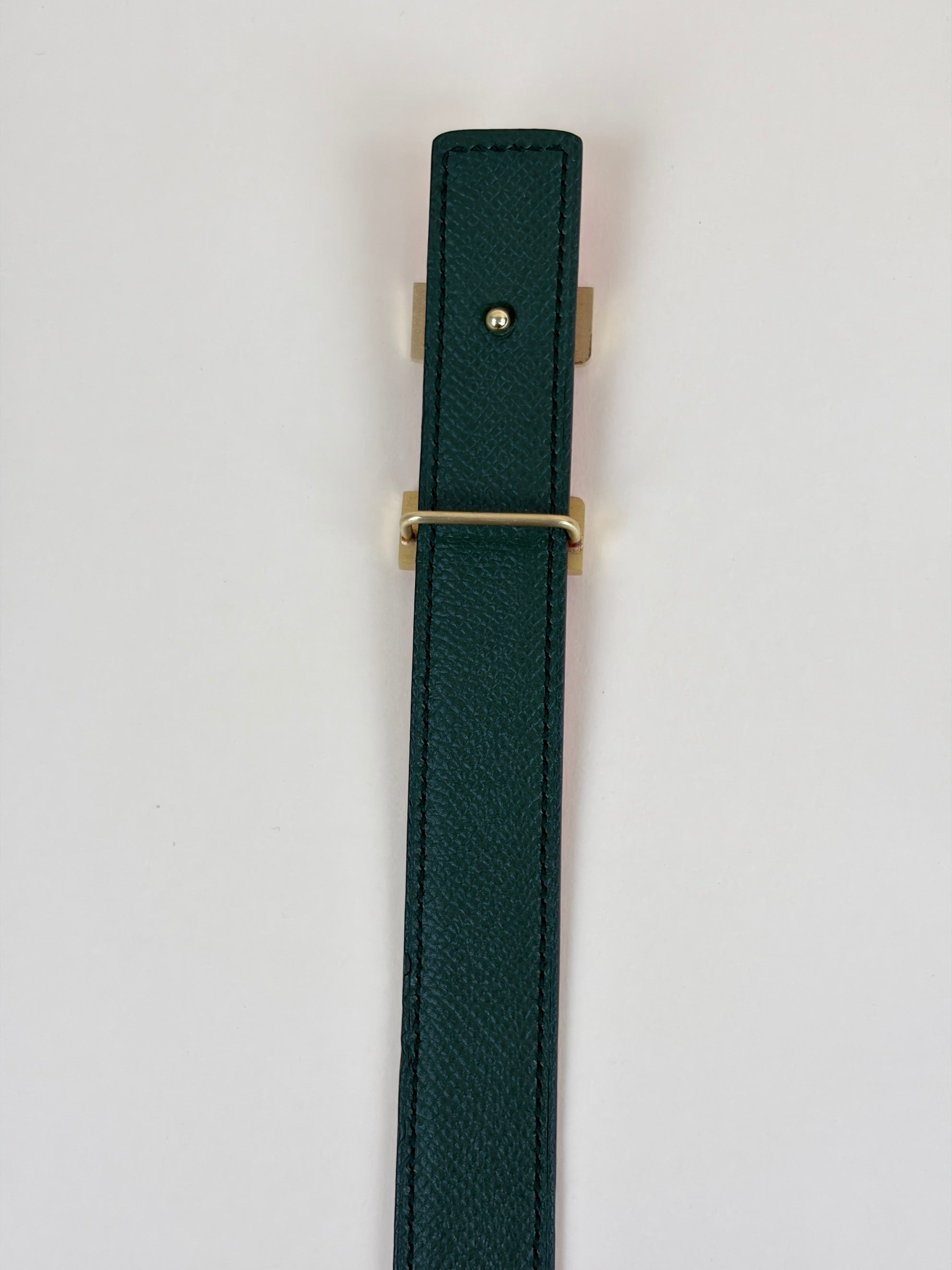 Hermes Bicolor Reversible Mini H 24mm Buckle Belt