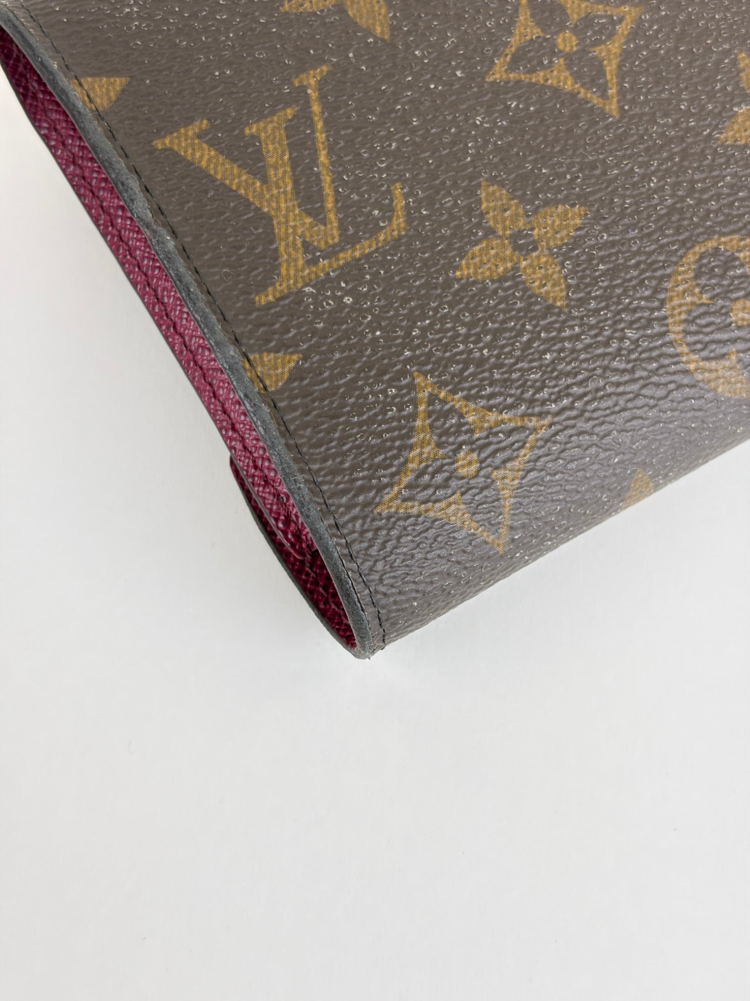 Louis Vuitton fuchsia/Monogram canvas victorine wallet