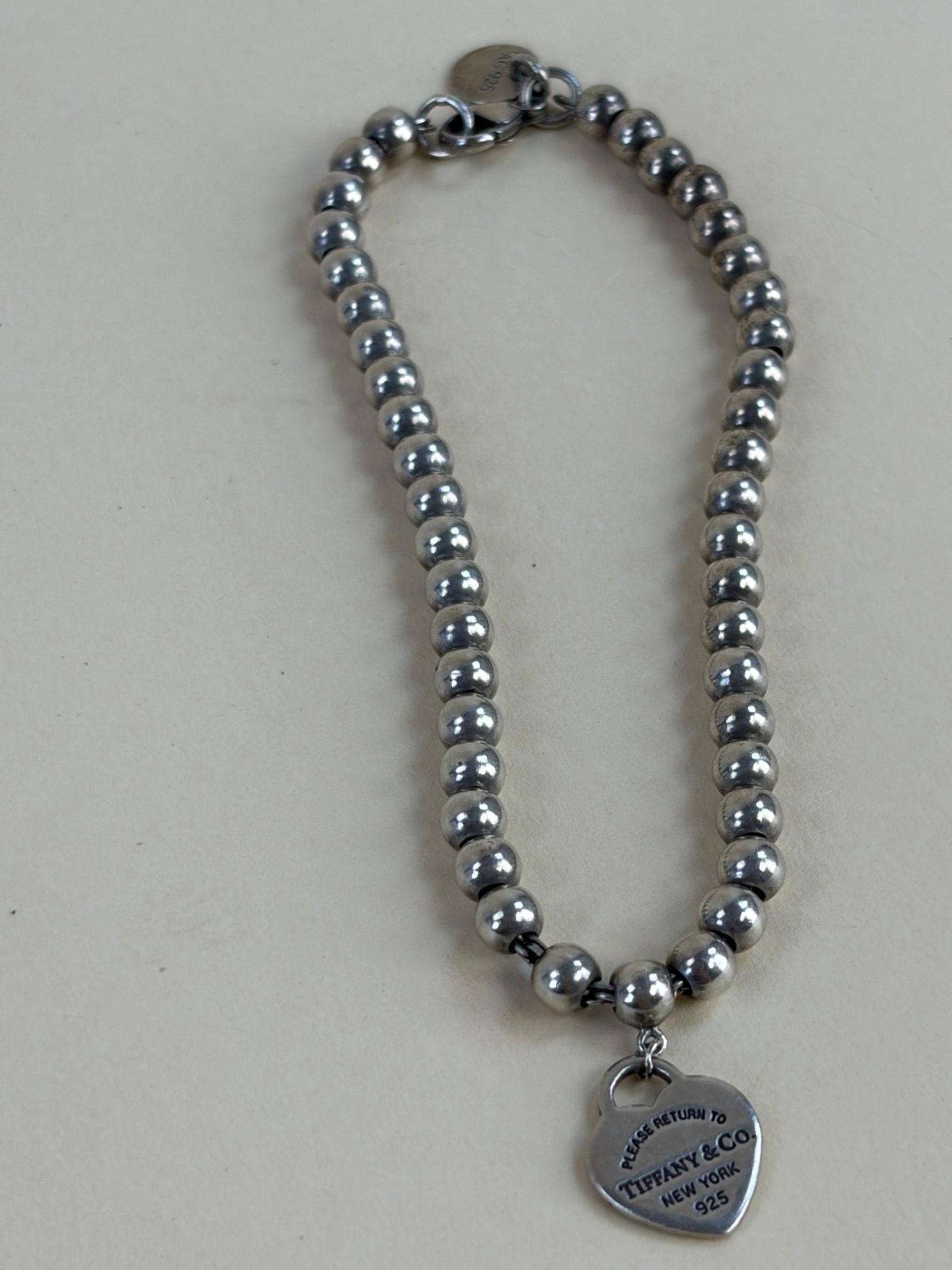 Tiffany & Co. Blue return to tiffany blue Heart bead bracelet