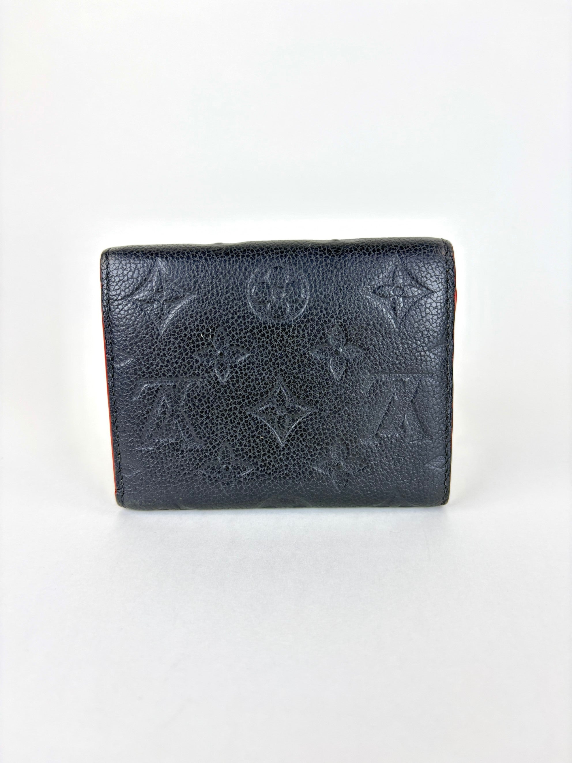 Louis Vuitton Black marine rouge monogram Empreinte victorine wallet