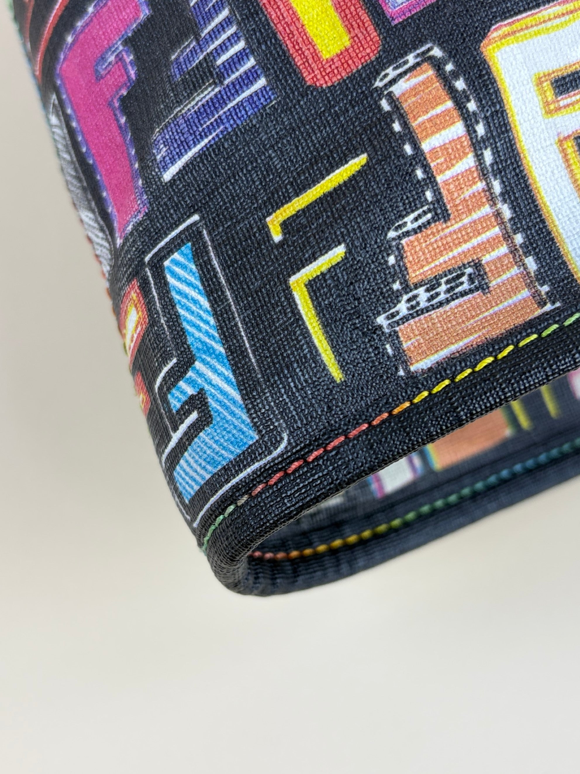 Fendi Multicolor Zucca FF Spalmati Roll Tote Bag