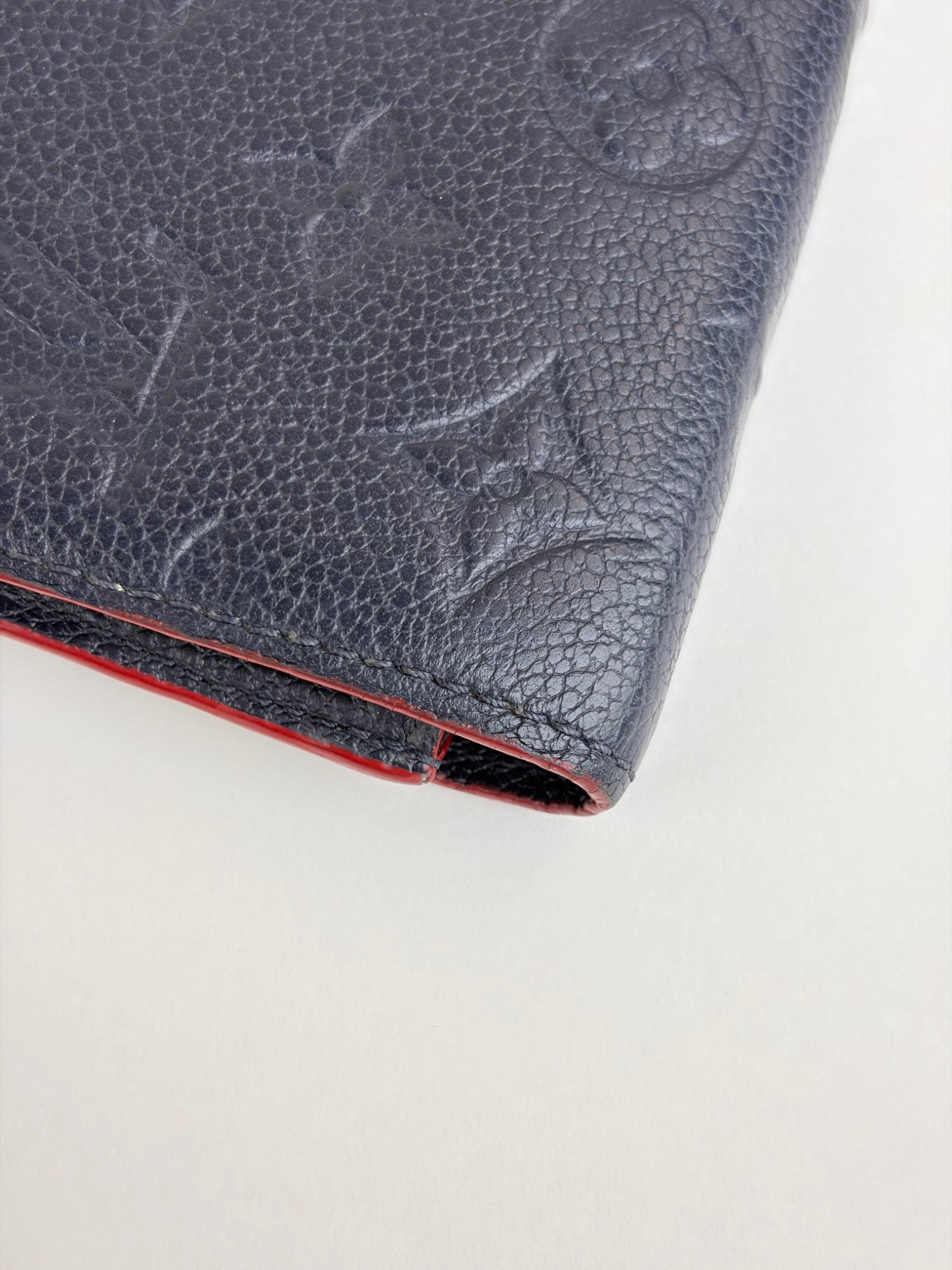 Louis Vuitton Black marine rouge monogram Empreinte victorine wallet