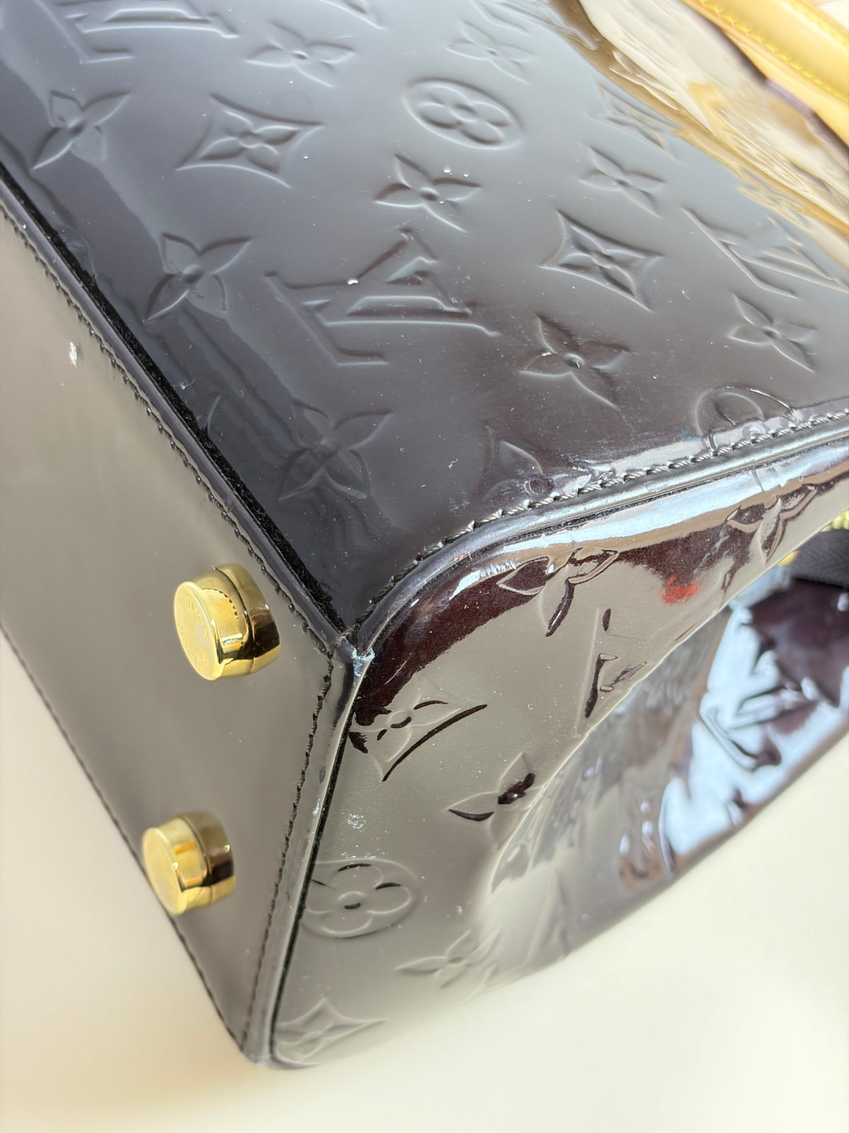 Louis Vuitton Amarante Monogram Vernis brea mm tote bag