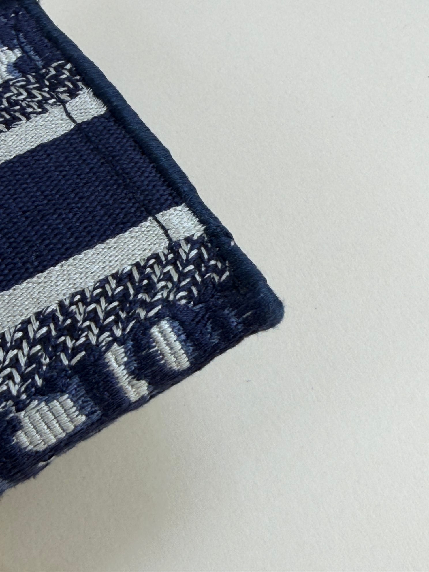 DIOR slim saddle belt pouch blue oblique