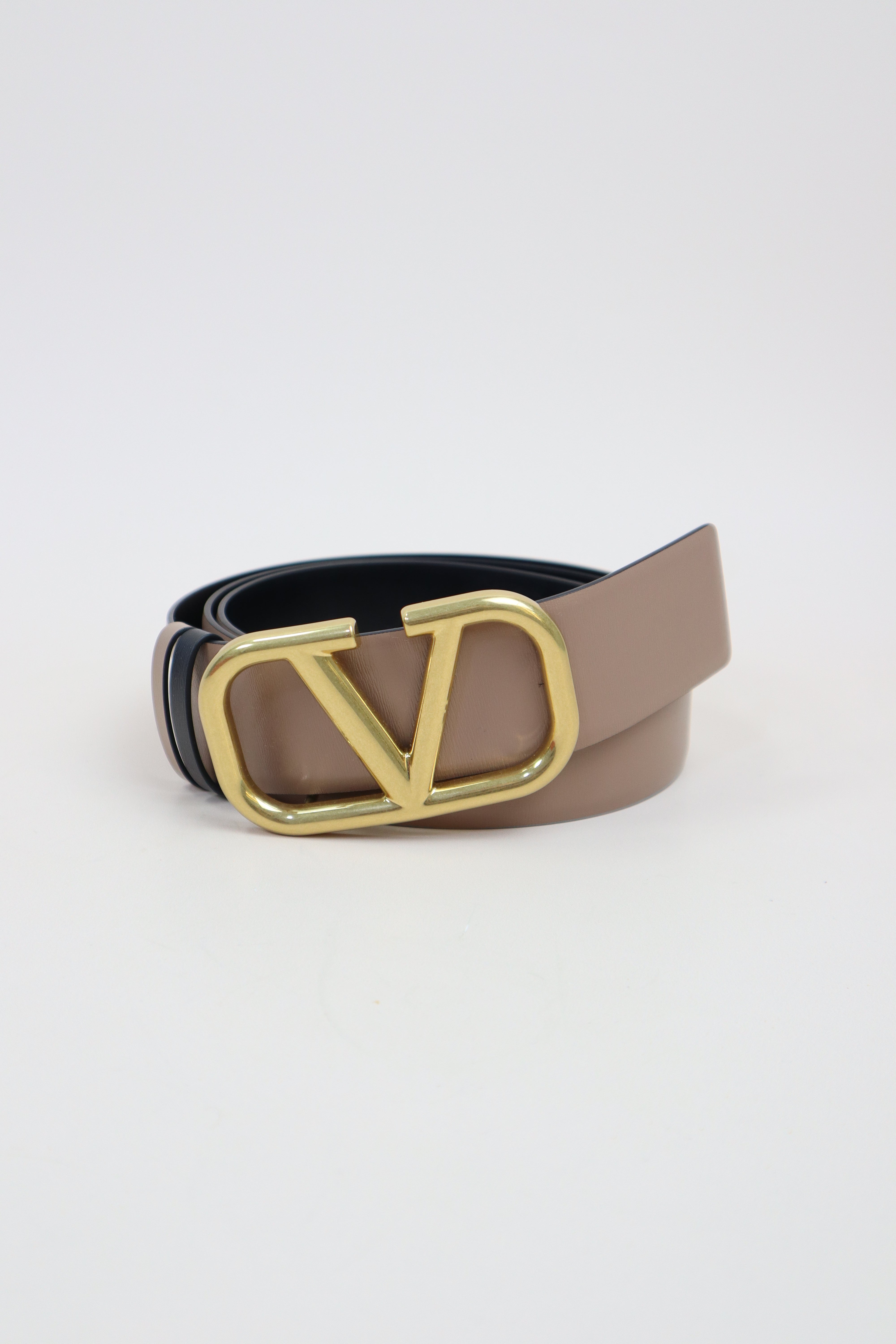 Valentino Bicolor Super V Reversible Belt 38-Belt-Valentino-The Closet Egypt