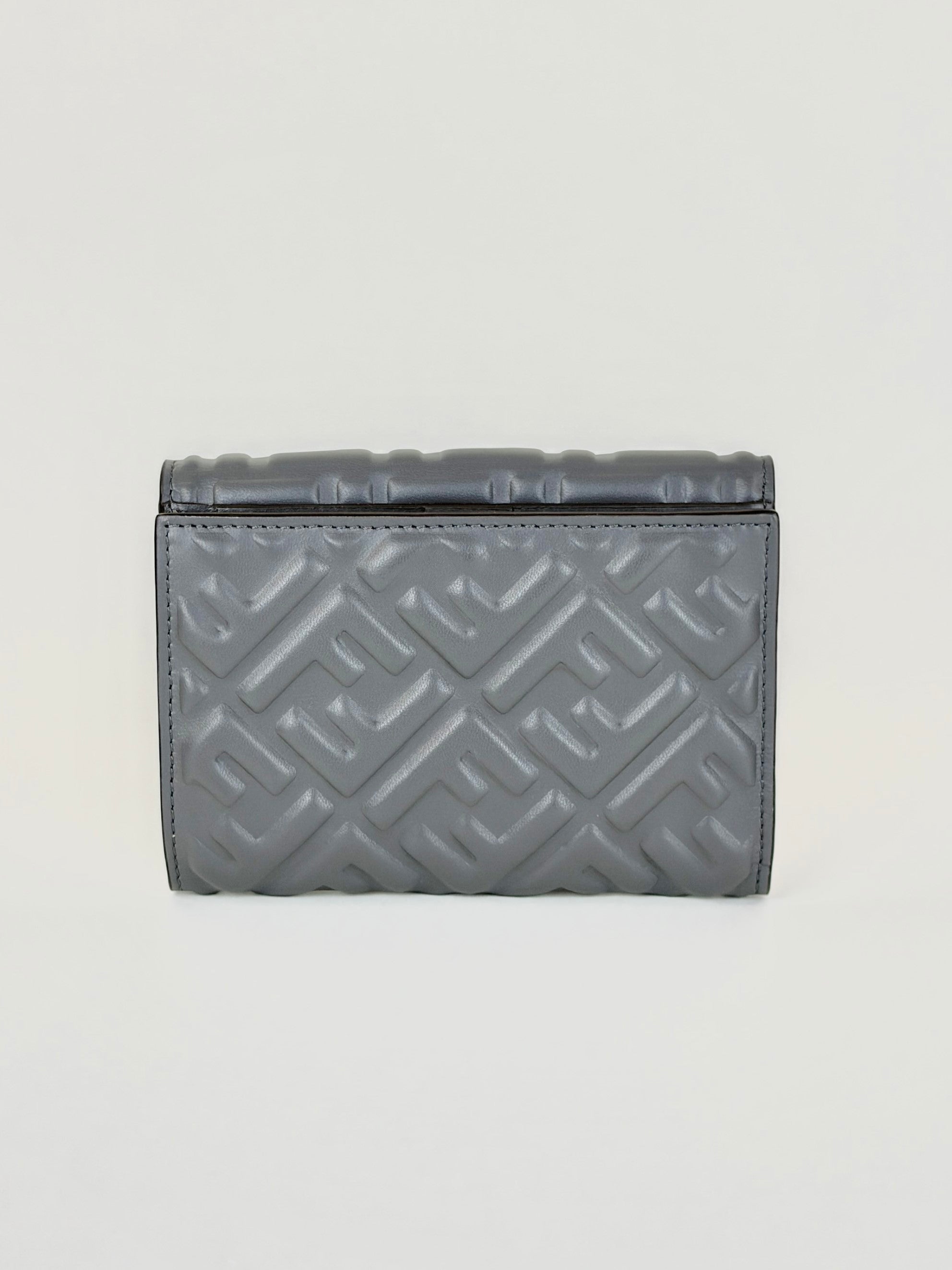 Fendi Baguette grey medium wallet