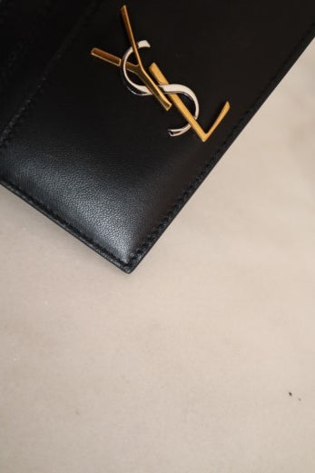 YSL Black Card Holder-Card Holder-YSL-The Closet Egypt