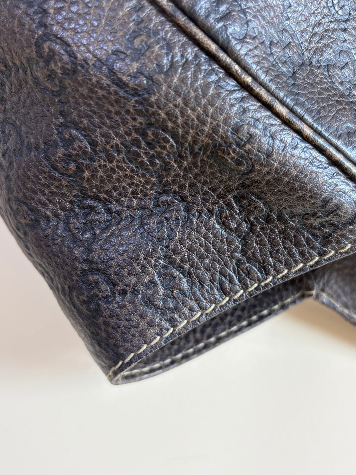 Gucci brown guccissima leather new peiham large